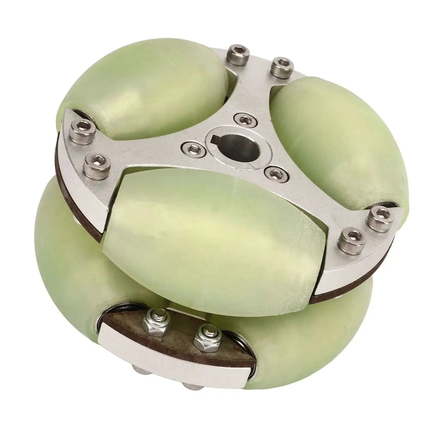 Heavy Duty 100mm Omni Directional Wheel With Double Row Aluminum Alloy for 360 Degree Rotation and Ultra Smooth Swivel Maneuverability