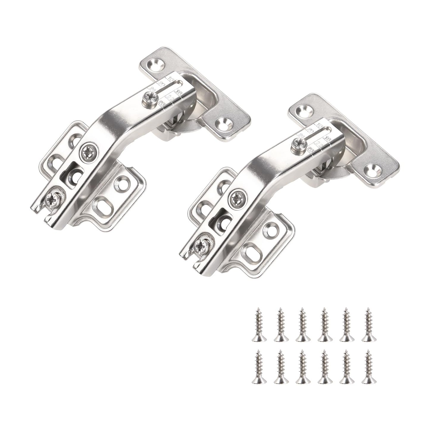 135 Degree Lazy Susan Cabinet Hinge for Full Overlay Concealed Corner Cabinets, Built Tough Metal Hardware for Cabinet Doors and Cupboards, Great for Folded Doors and Corner Kitchen Upgrades, 1 Pair 2 Pieces