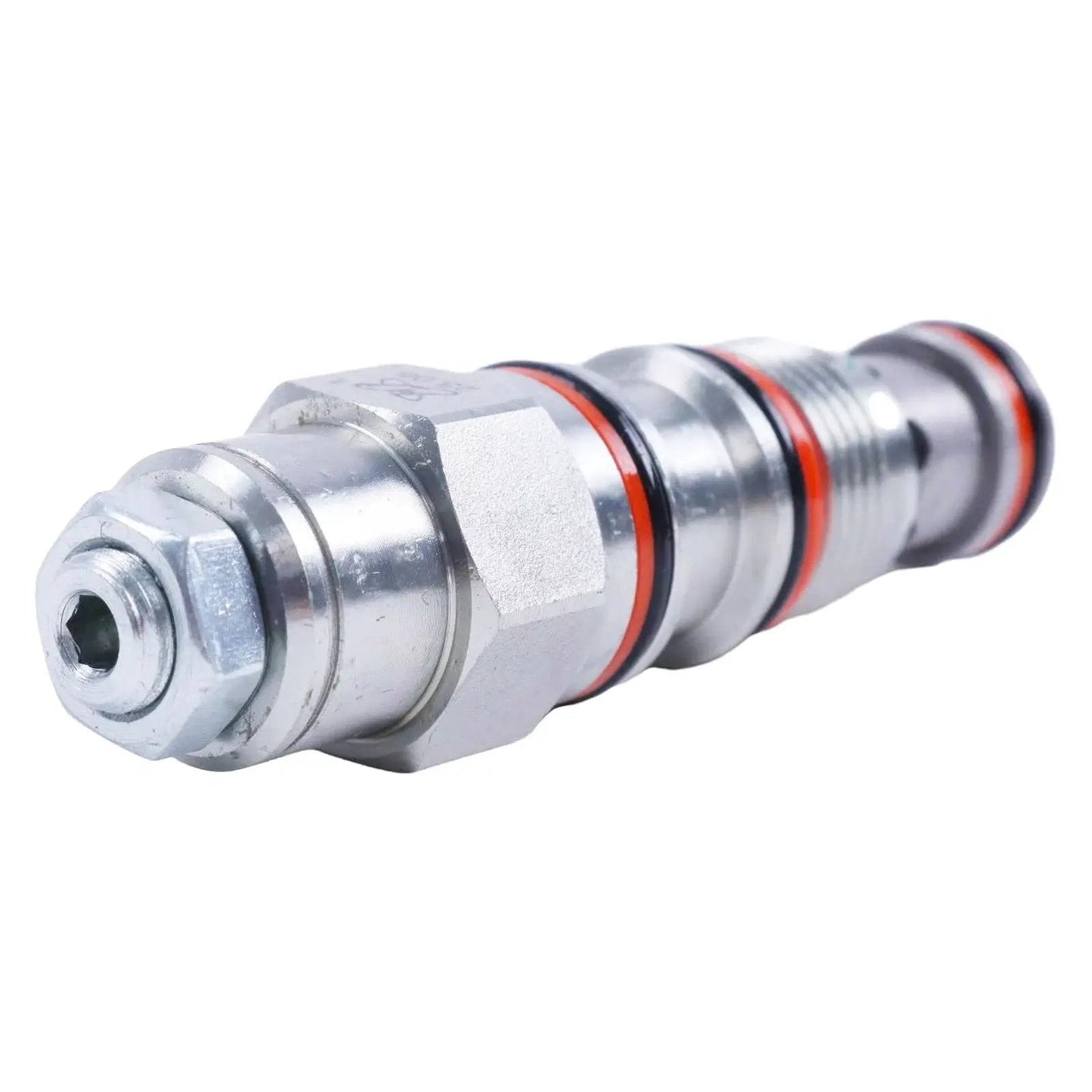 Hydraulic Balance Valve CBCG-LDN Compatible for Sun Hydraulics Direct Replacement, metal body, showing side view with plug-and-play feature