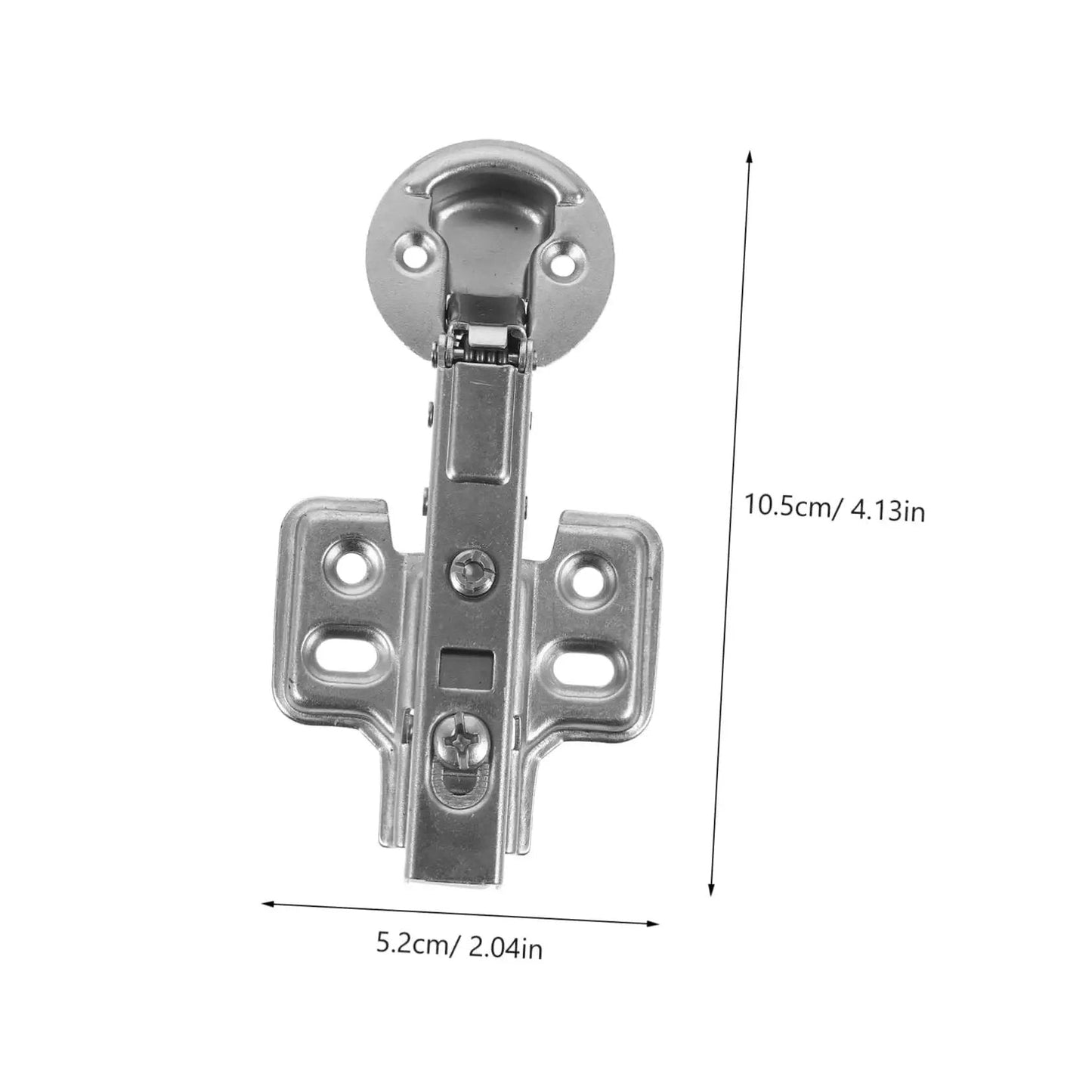 Stainless Steel Cabinet Door Hinges With Hydraulic Buffer Soft Close For Kitchen Cabinets Heavy Duty 2 Pack Self Closing Cupboard Hinges With High Load Capacity Rust Proof Corrosion Resistant Easy To Install And Long Lasting dimensions