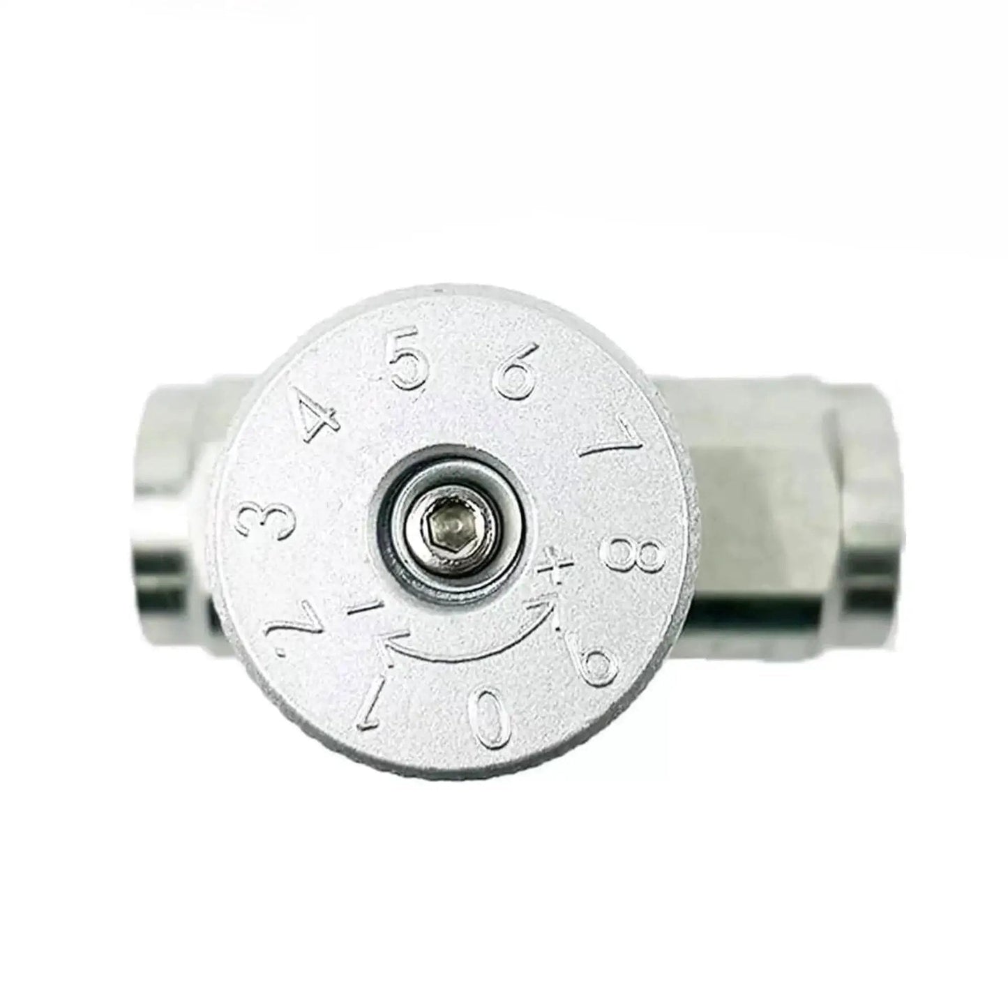 Front view of Workhorse Hydraulic Flow Control Needle Valve Three Eighths Inch NPT Female To Female Throttle Check Valve 5800 PSI