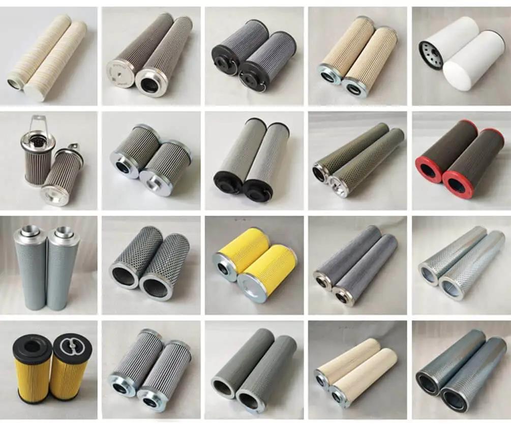 Array of hydraulic filter elements, including the Single Hydraulic Filter Element R928035641 - Replacement filter cartridge for Bosch Rexroth.