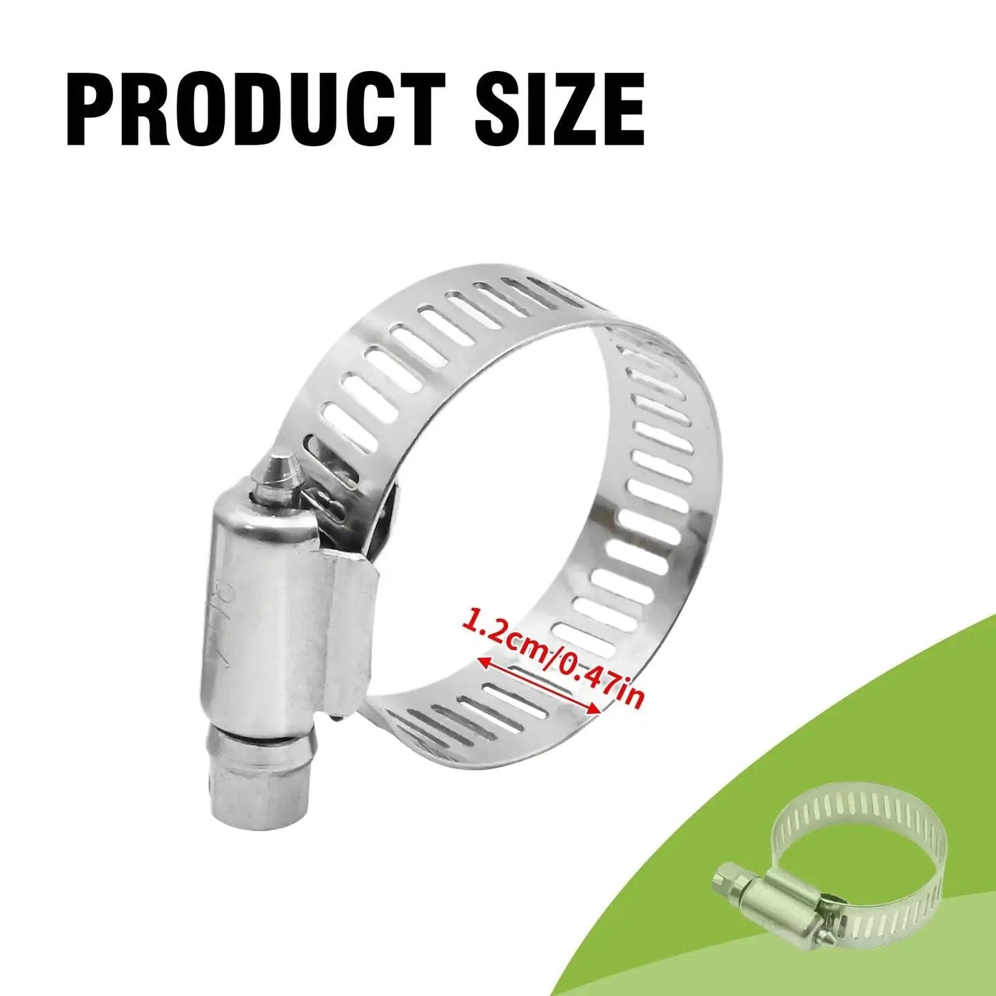 Heavy Duty Pro Grade Stainless Steel Hose Clamp Set, 25 Pcs, 304 Pro Grade, Fits 3/4 To 1-1/4 Inch 18-32mm Pipes