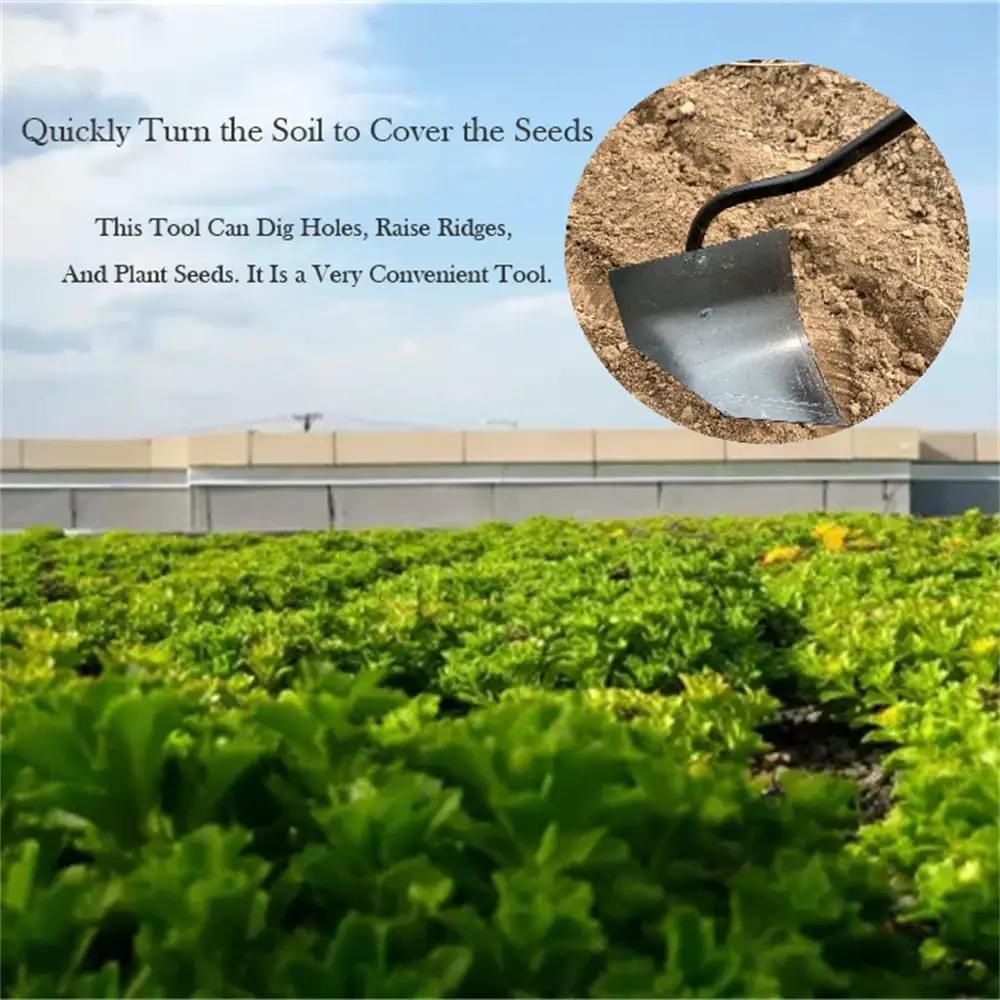 Soil Turning Hoe Triangle Garden Tool Head Only For Weeding Planting Digging Manuring Ridging Leveling And Landscaping Hardened