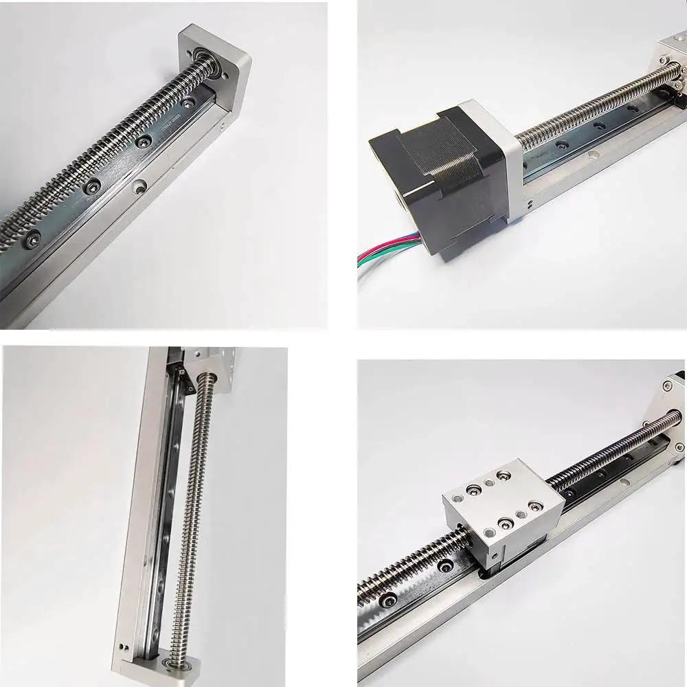 Compact Linear Stage Actuator 150mm Travel CNC Slide Guide With Stainless Steel Construction Motorized Nema 14 Stepper