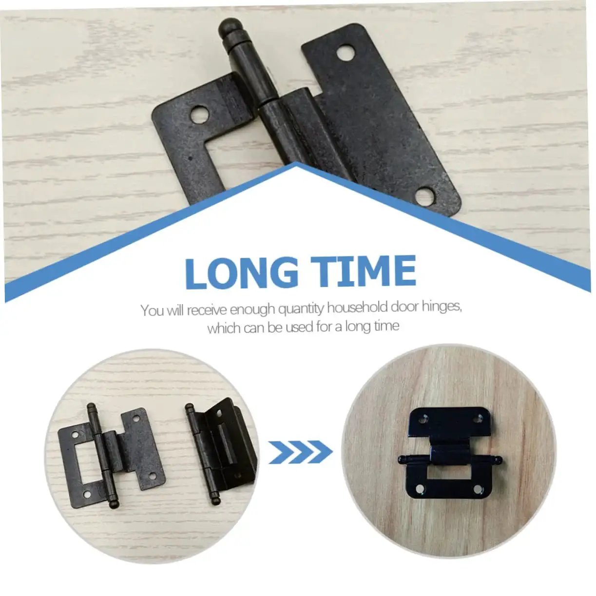 Heavy Duty Self Closing Cabinet Hinges For Kitchen Cupboards 6 Pack Iron Inset Hardware Smooth Surface