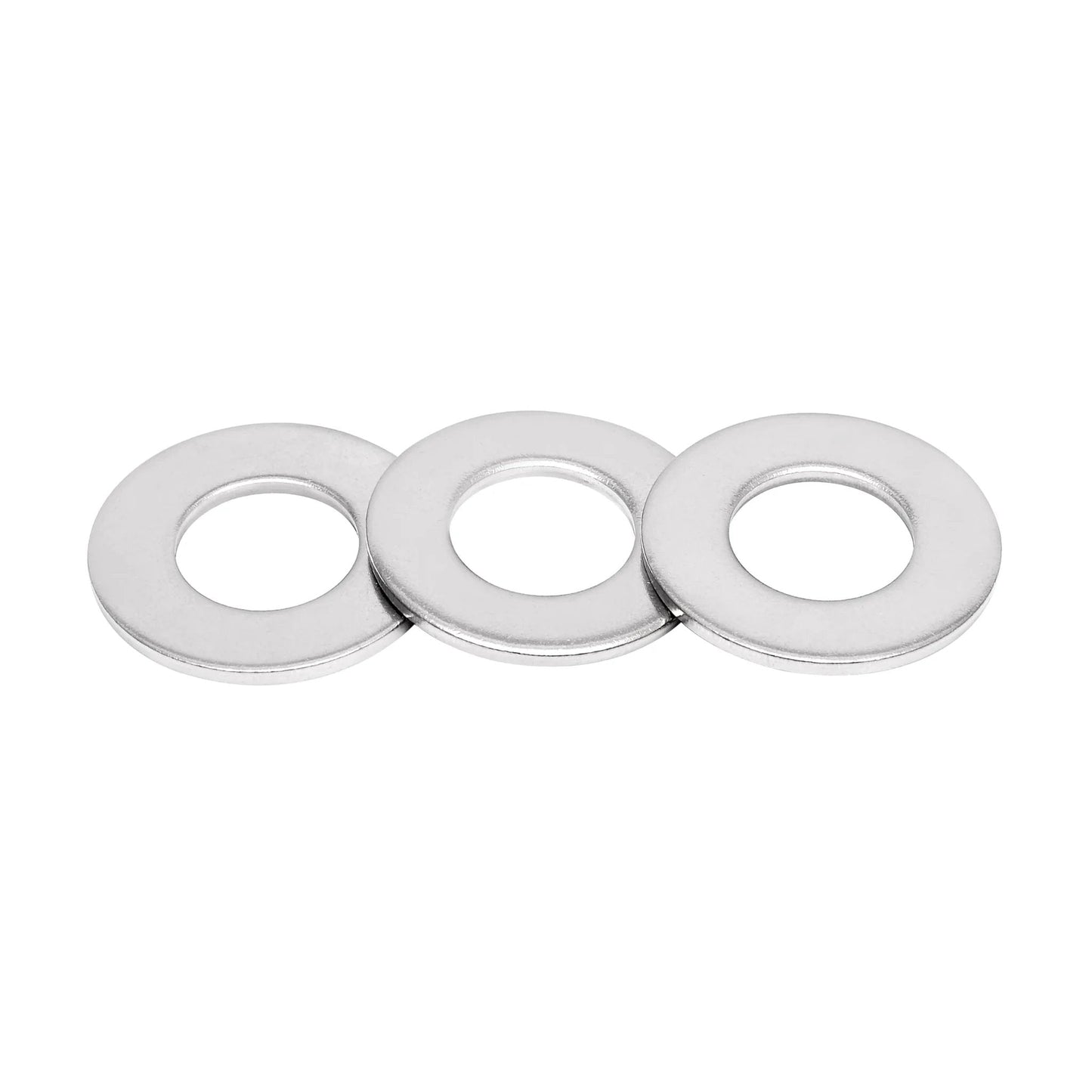 20 Piece 5/8 Inch Flat Washers Set For Screws And Bolts In 304 Stainless Steel Inner Diameter 0.67 Inch Outer Diameter 1.3 Inch Thickness 0.074 Inch Ideal For Industrial And Home Use