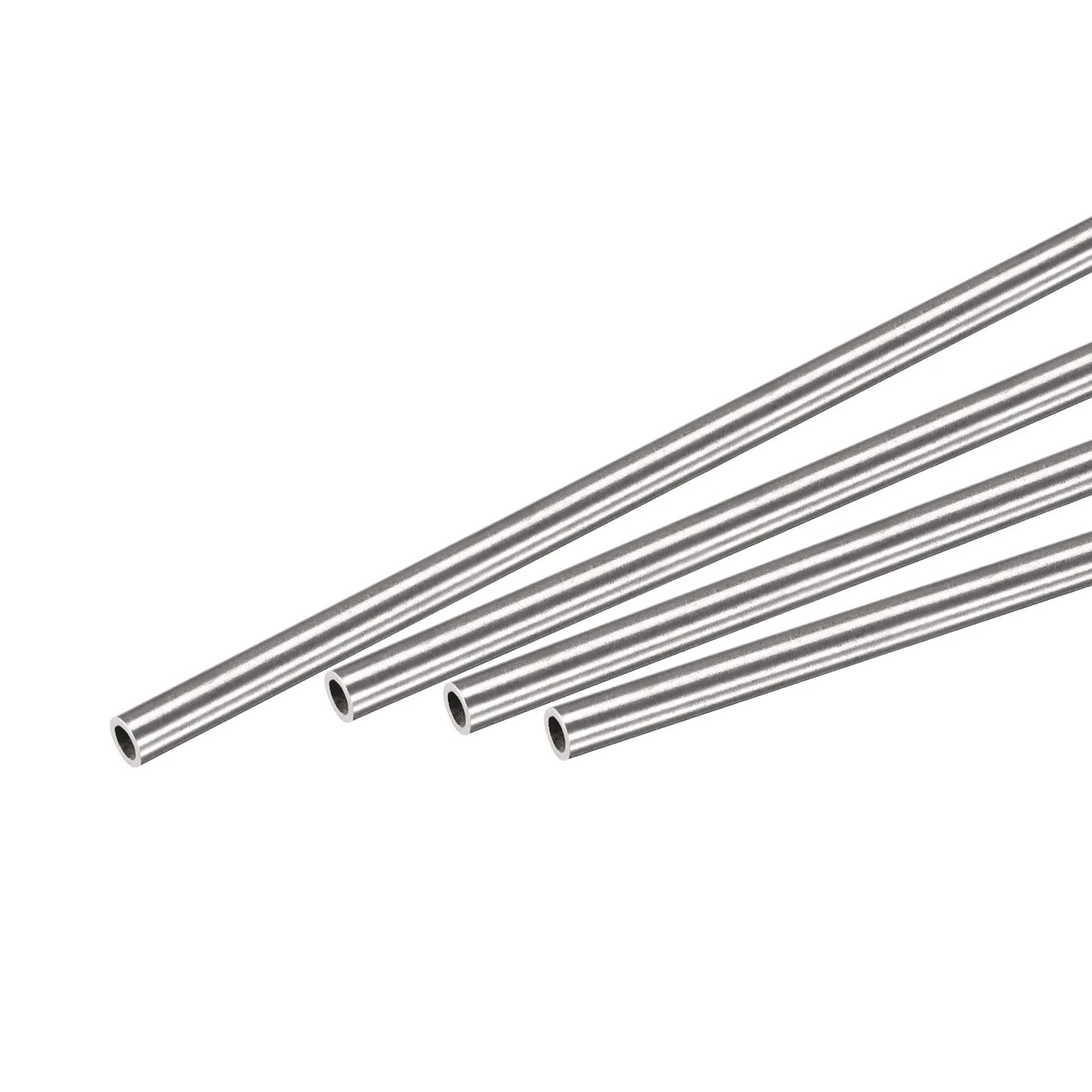 304 Stainless Steel Round Tube 3mm OD 0.5mm Wall Thickness 300mm Length Pack Of 4 For DIY Projects And Frame Building Corrosion Resistant Weldable Tubing With Gloss Finish