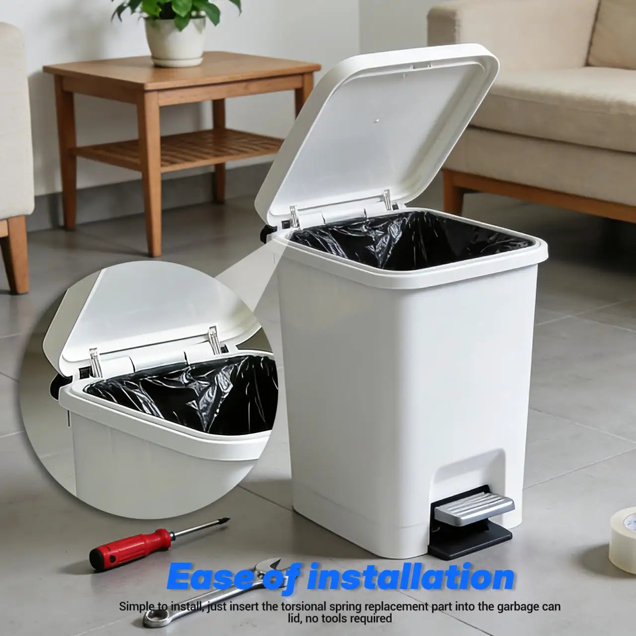 Soft Close Hydraulic Damper Must Have For Trash Can Lids Universal Lid Support Hinges Quiet Close Mechanism for Kitchen Use