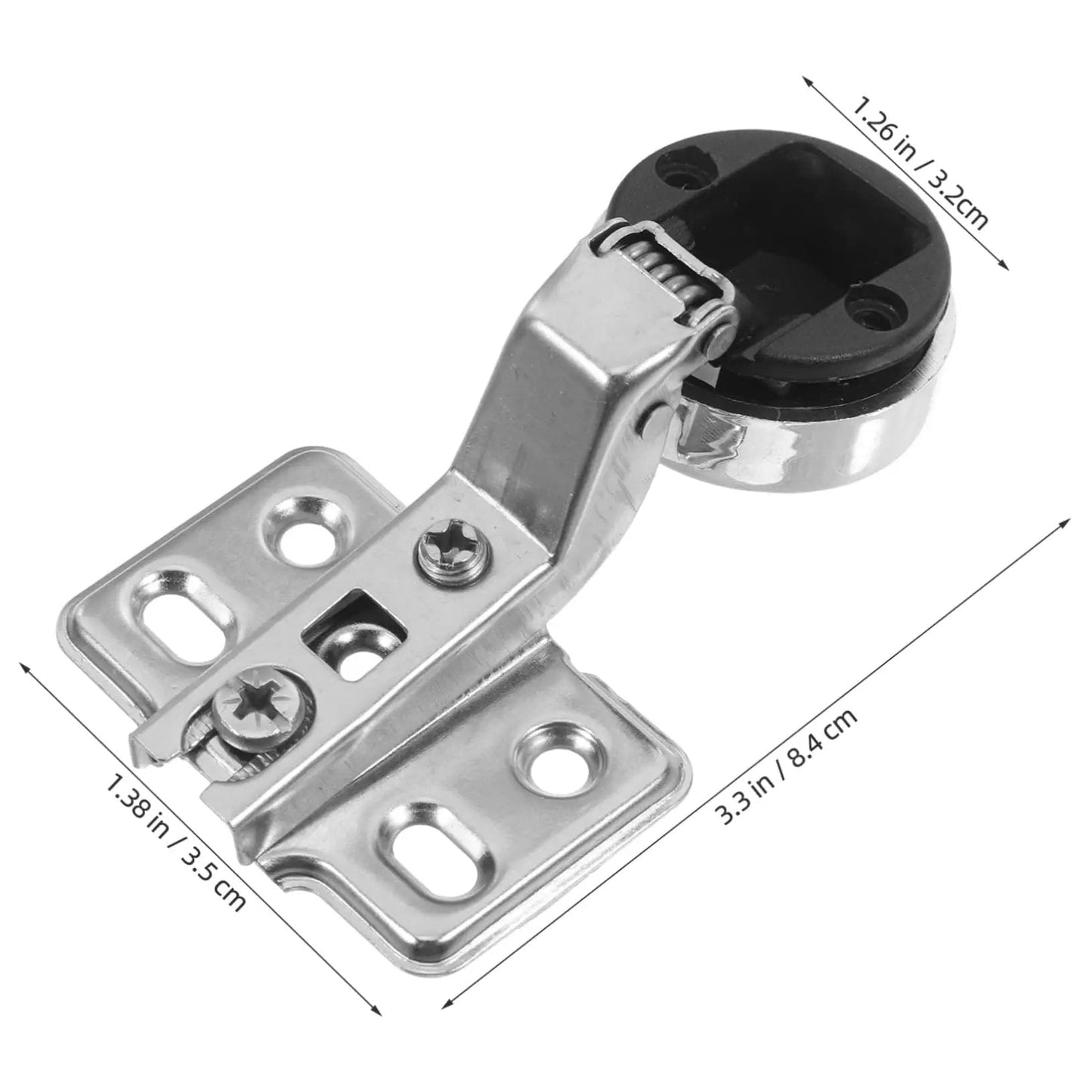 Soft Close Cabinet Hinges For Frameless Kitchen Doors With Hydraulic Damping Quiet Operation Two Piece Set For Full Overlay Cabinets