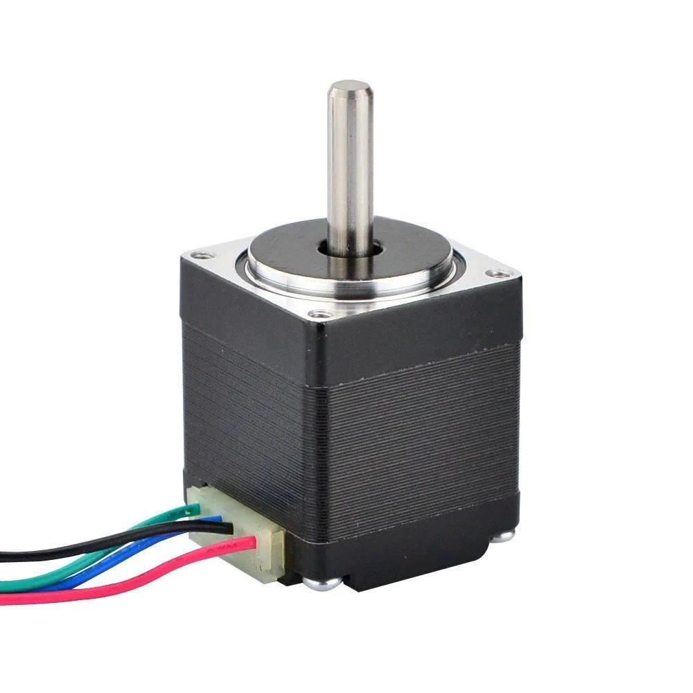 Compact NEMA 11 Bipolar Stepper Motor For DIY Robots And CNC Projects 0.67A 6 Ncm Torque 1.8 Degree Step 200 Steps Per Revolution 5mm Shaft 20mm Long 4 Wire Black Green Blue Red