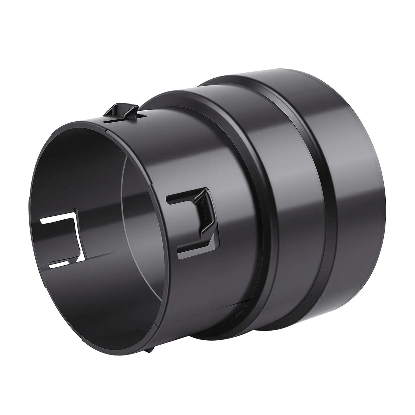 4 Inch PVC To Corrugated Pipe Adapter Connects 4 Inch Corrugated Drain Pipe To 4 Inch SDR 35 Or 4 Inch SCH 40 PVC Pipes With Easy Push Fit Connection For Yard And Gutter Drainage Systems Black