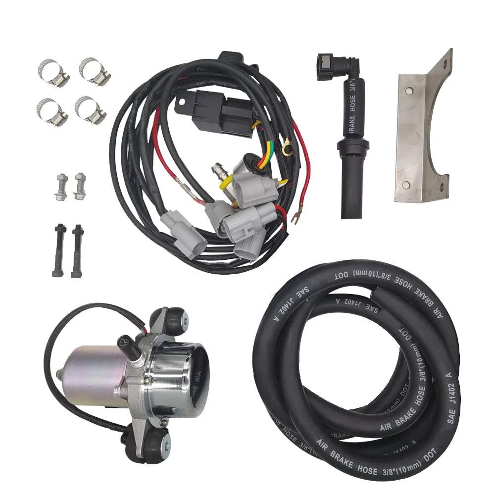 12V Brake Booster Vacuum Pump Kit With Plug And Play Installation No Brainer Install No Hassle Easy Fit Quiet High Performance Electric Vacuum Pump For Brake Boosters 18 To 25 Inches Includes Installation Kit