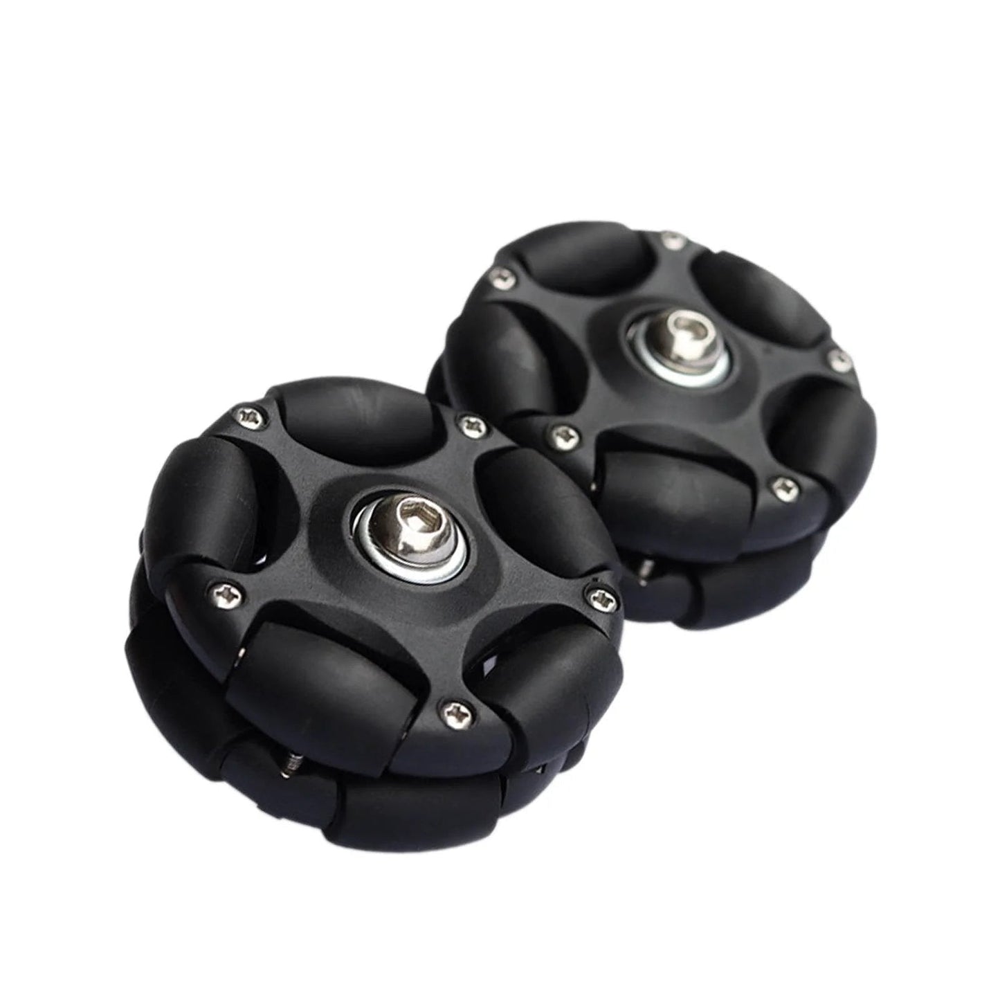 58mm Omni Directional Folding Bike Roller Replacement Wheels With Nylon Core And Aluminum Bearing Black Easy Install Durable Wear Resistant Rear Roller For Smooth Cycling And Long Lasting Performance