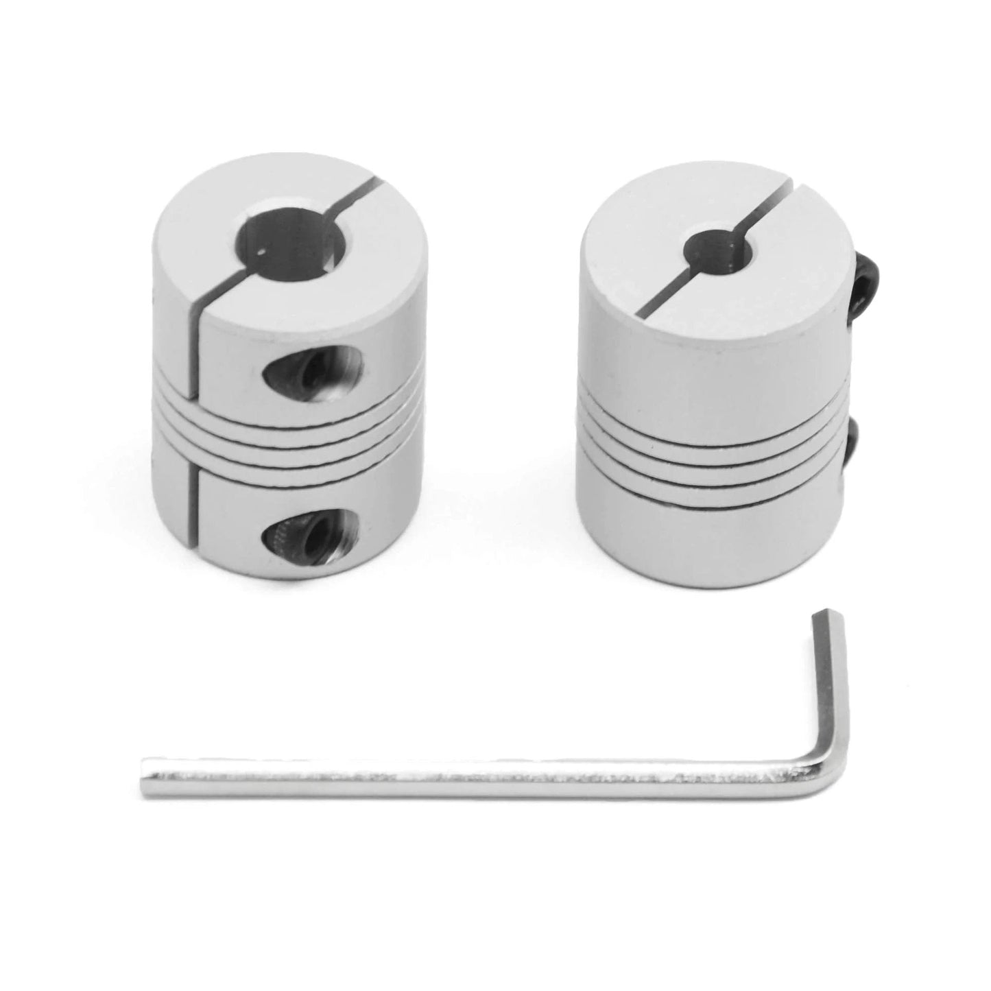 2 Pack Flexible Shaft Couplings 5 To 8 Millimeters Range 25 Millimeter Length 20 Millimeter Diameter Aluminum Alloy Stepper Motor Coupler For 3D Printers CNC Machines RepRap Befenybay