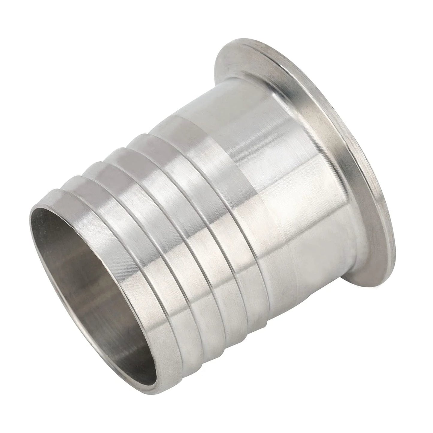 2 Inch Tri Clamp To 2 Inch Hose ID Barbed Adapter SUS304 Sanitary Hose Fitting For Rubber Hoses 1.97 Inch Length Barbed Connection