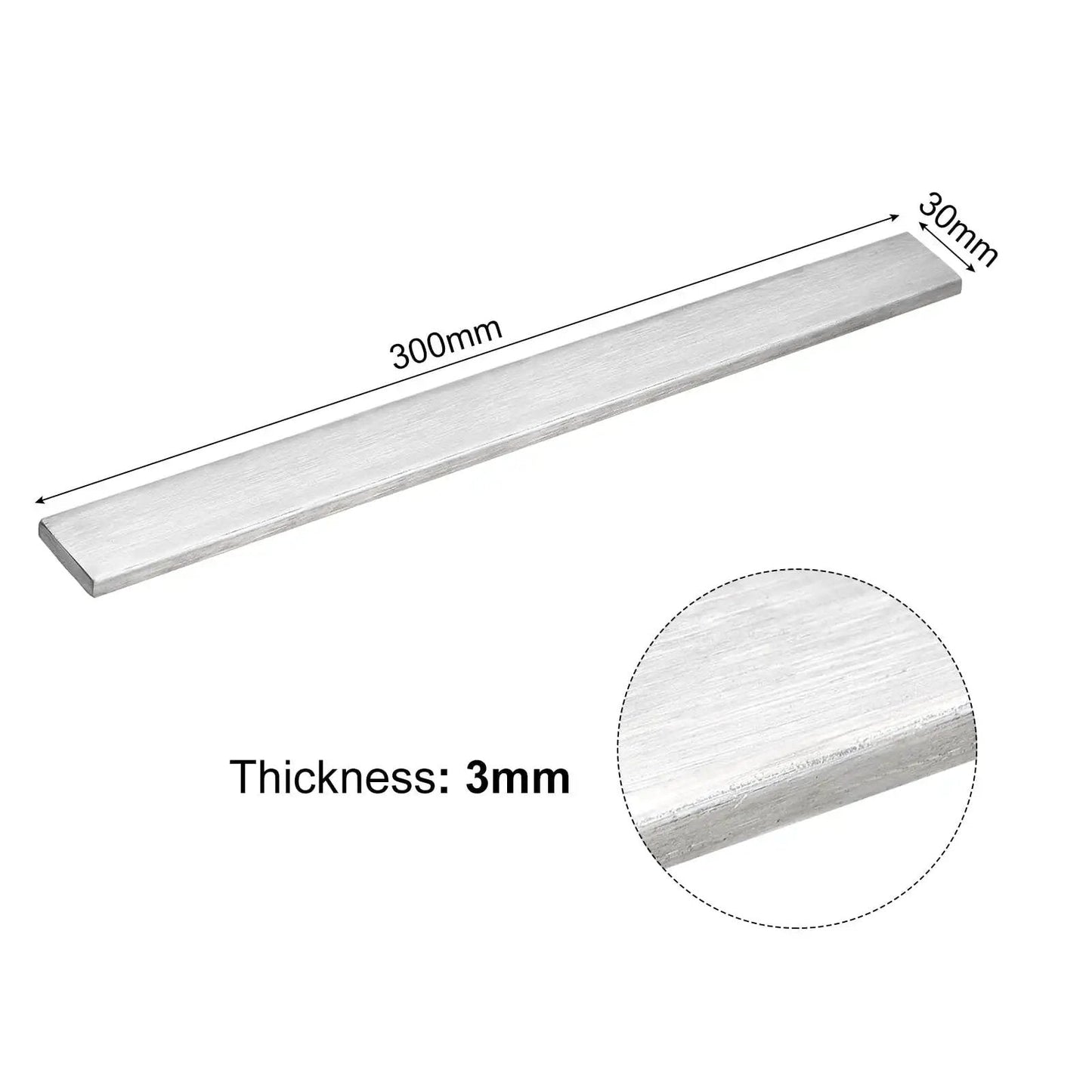 Premium 304 Stainless Steel Flat Bar 1/8 Inch Thick 1 3/16 Inch Wide 11 3/4 Inch Long With Brushed Finish Trim Strips For Kitchen Upgrades DIY Crafts And Home Improvement Projects Uxcell