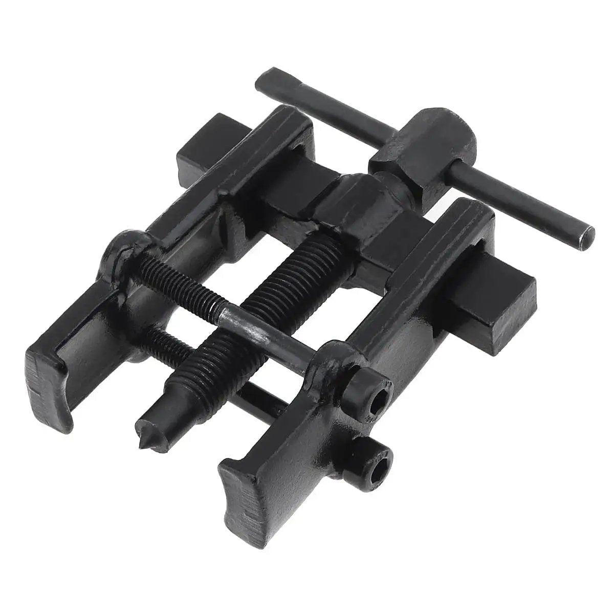 Adjustable Two Jaw Bearing Gear Puller Remover 2 Inch Carbon Steel in black, side angle view