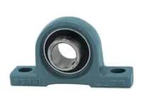 Front view of 20mm Narrow Set Screw Bearing Insert - Single Unit Non-Relubricatable Lock Collar for Pillow Block Applications, BLLP4 Style