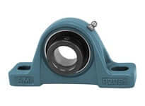 1-15/16 in Narrow Eccentric Collar Pillow Block Bearing, Single Unit with Locking Collar, Shaft Support Housing Compatible with Sealed Ball Bearings and Linear Slide Units, Industrial Mount for Motors and Conveyors