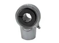 3/4 in Accu-Loc Nickel Hanger UEECH204-12NP - Wide Flanged Pillow Block with Sealed Ball Bearing for Linear Slide Unit Applications, front view