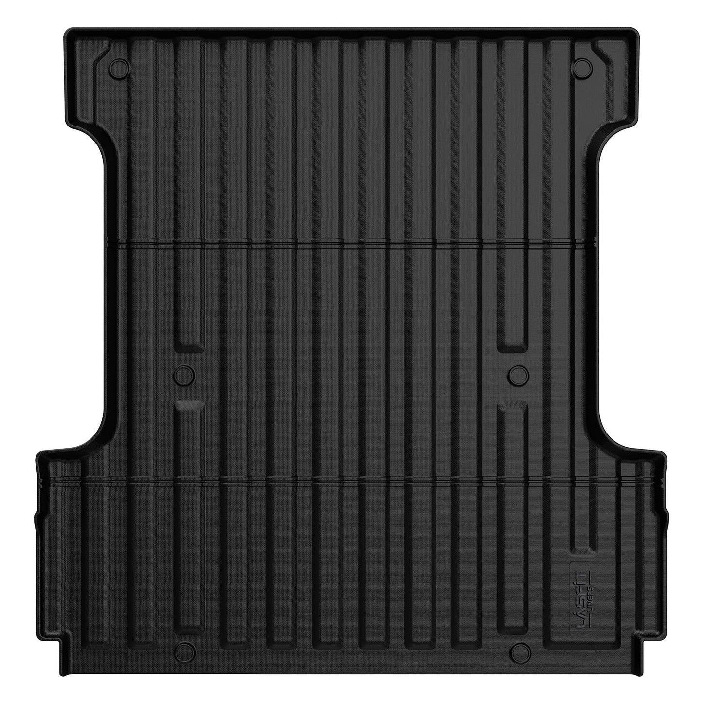 5.5 Foot Truck Bed Mat for Ford F 150 2024 2025 2026 67.1 Inch Bed Custom Fit All Weather TPE Liner Black Durable Easy Clean Heavy Duty Bed Protector Guard