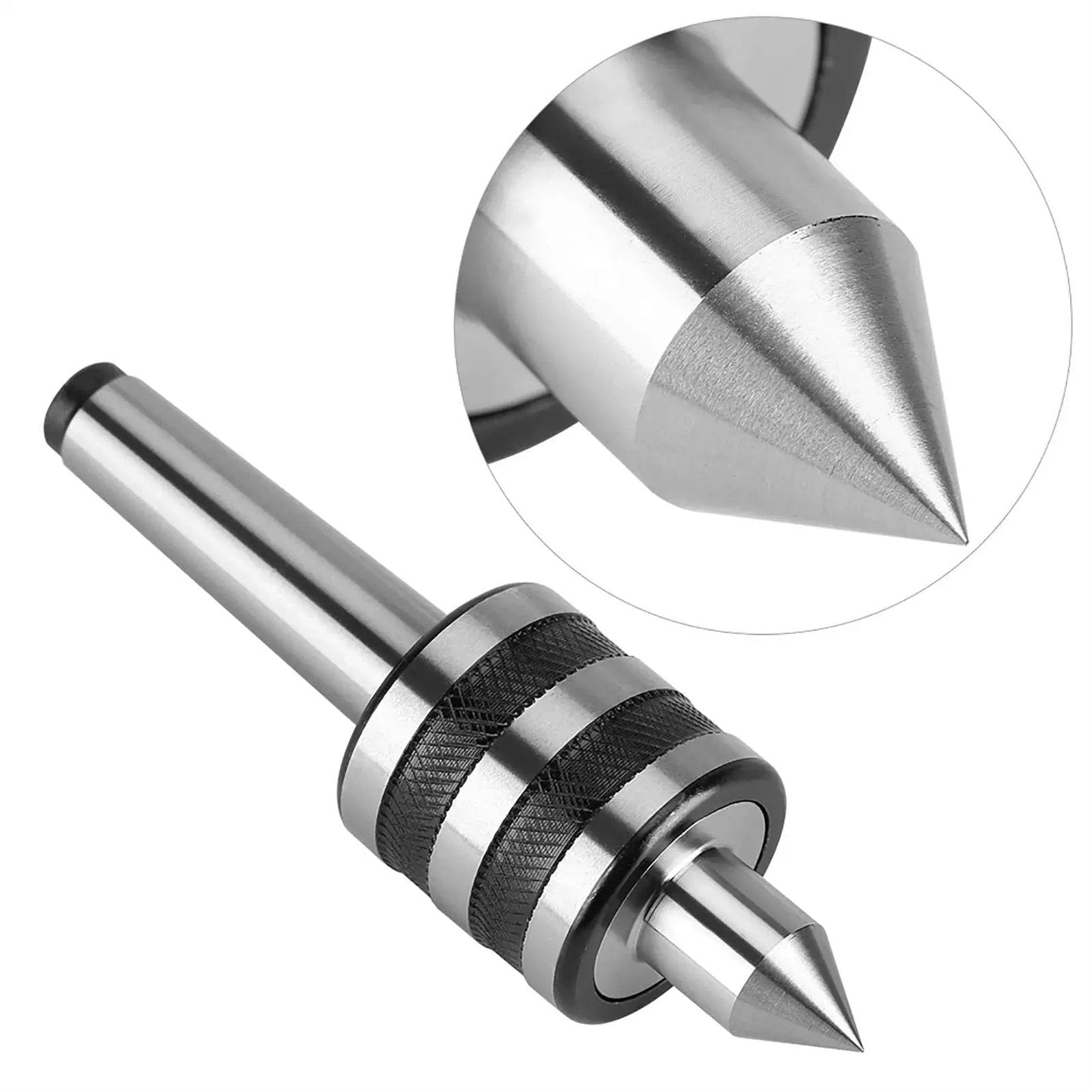 MT2 Lathe Live Center Pro Grade High Accuracy 0.0004 Inch 60 Degree Tip For Wood And Metal Turning Built From Premium 40Cr Bearing Steel