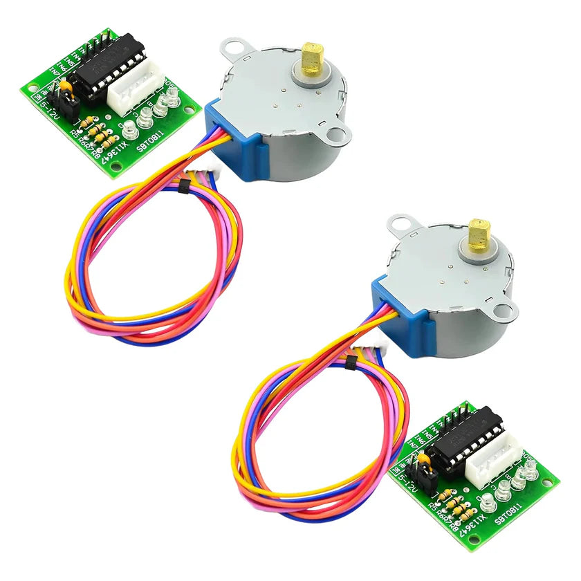 2 Pack 5V 28BYJ-48 Stepper Motor With ULN2003 Driver For Arduino ESP32 ESP8266 Raspberry Pi And Other 5V Microcontrollers Ready To Plug And Play With About 2038 Steps Per Revolution