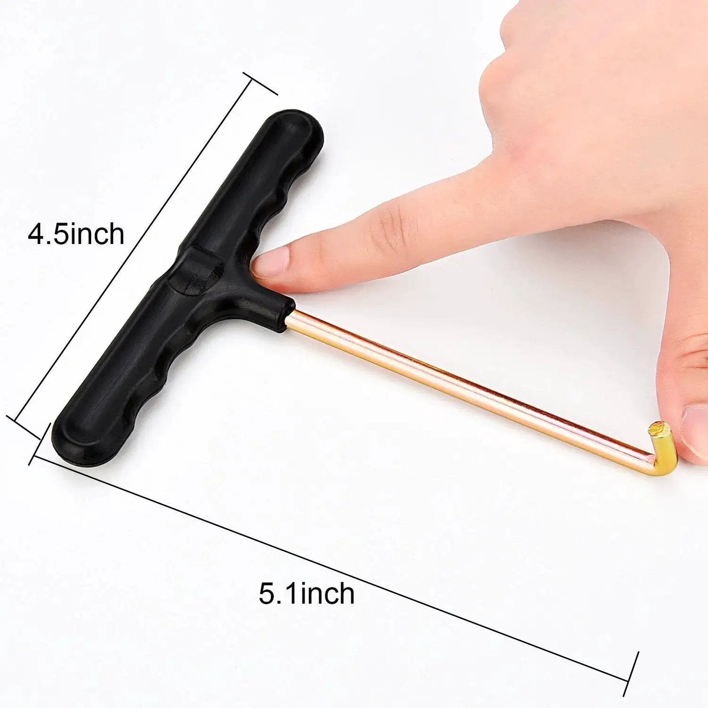 2 Pack Trampoline Spring Pull Tool With T Hook Universal Fit Easy Pull Design Featuring Finger Grooves and Plastic Handle