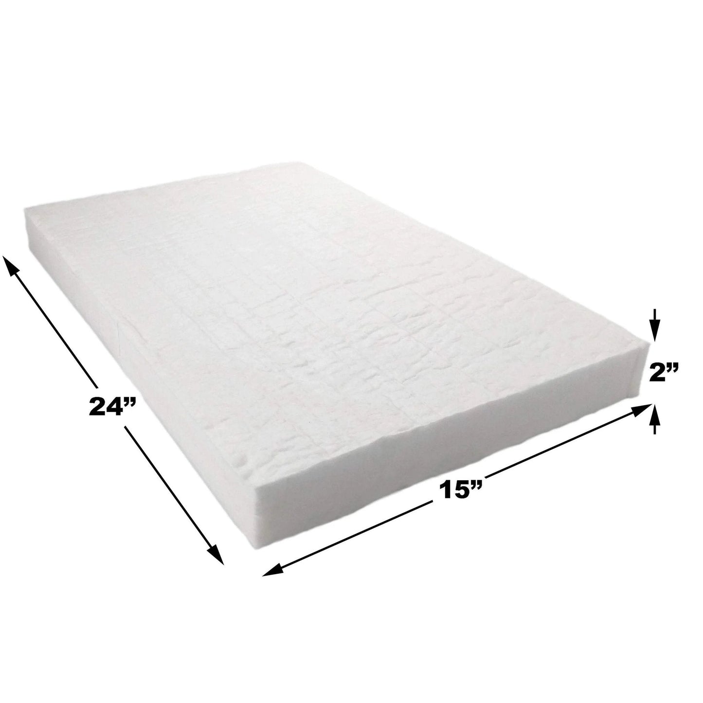 Heavy Duty Ceramic Fiber Insulation Blanket 2 Inch Thick By 15 By 24 In 2400 F Fireproof Heat Shield For Wood Stoves Fireplaces Pellet Stoves
