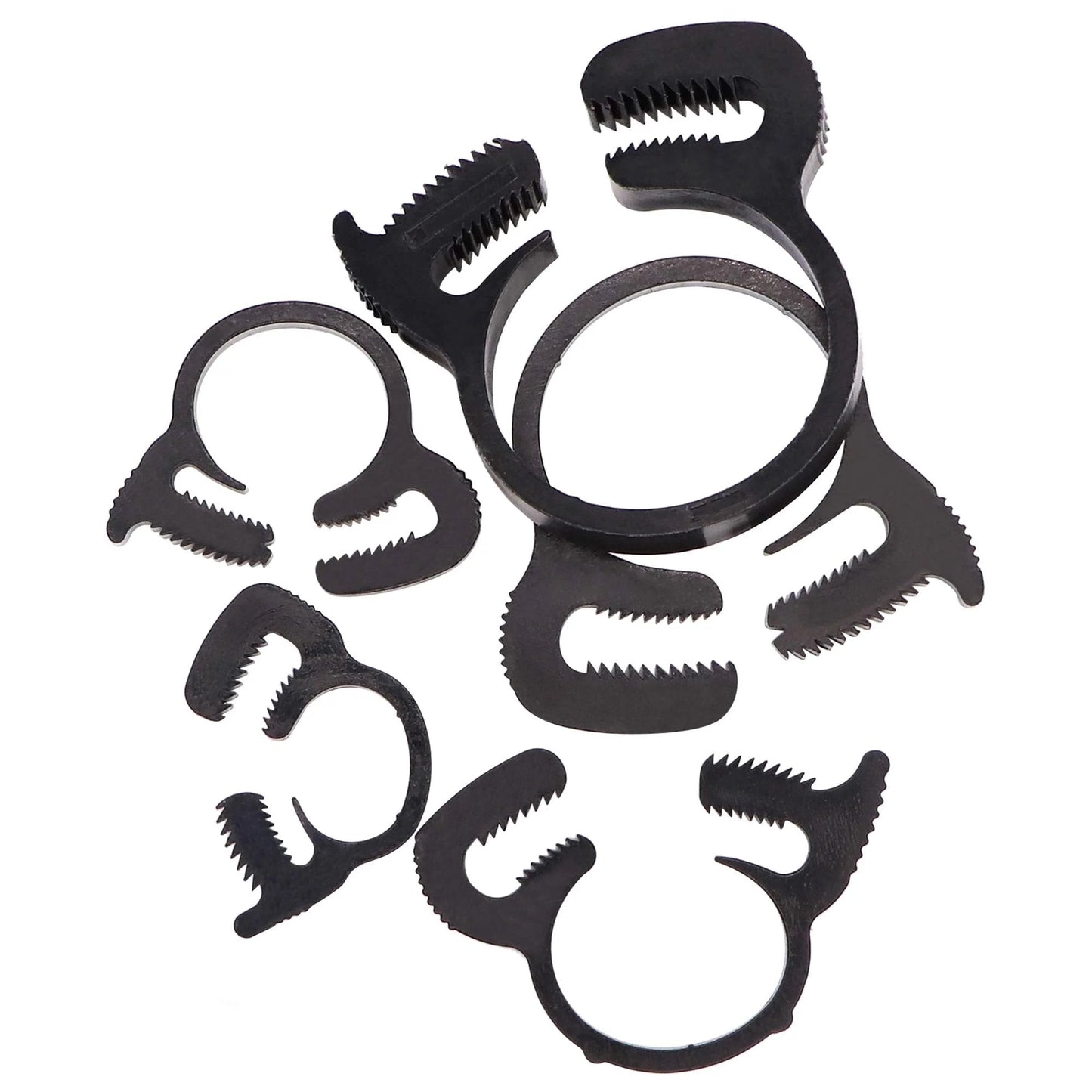 60 Pcs Heavy Duty Nylon Double Snap Hose Clamps Set In 8 Sizes For Silicone Vinyl LDPE Tubing Non Metallic Corrosion Resistant Kit