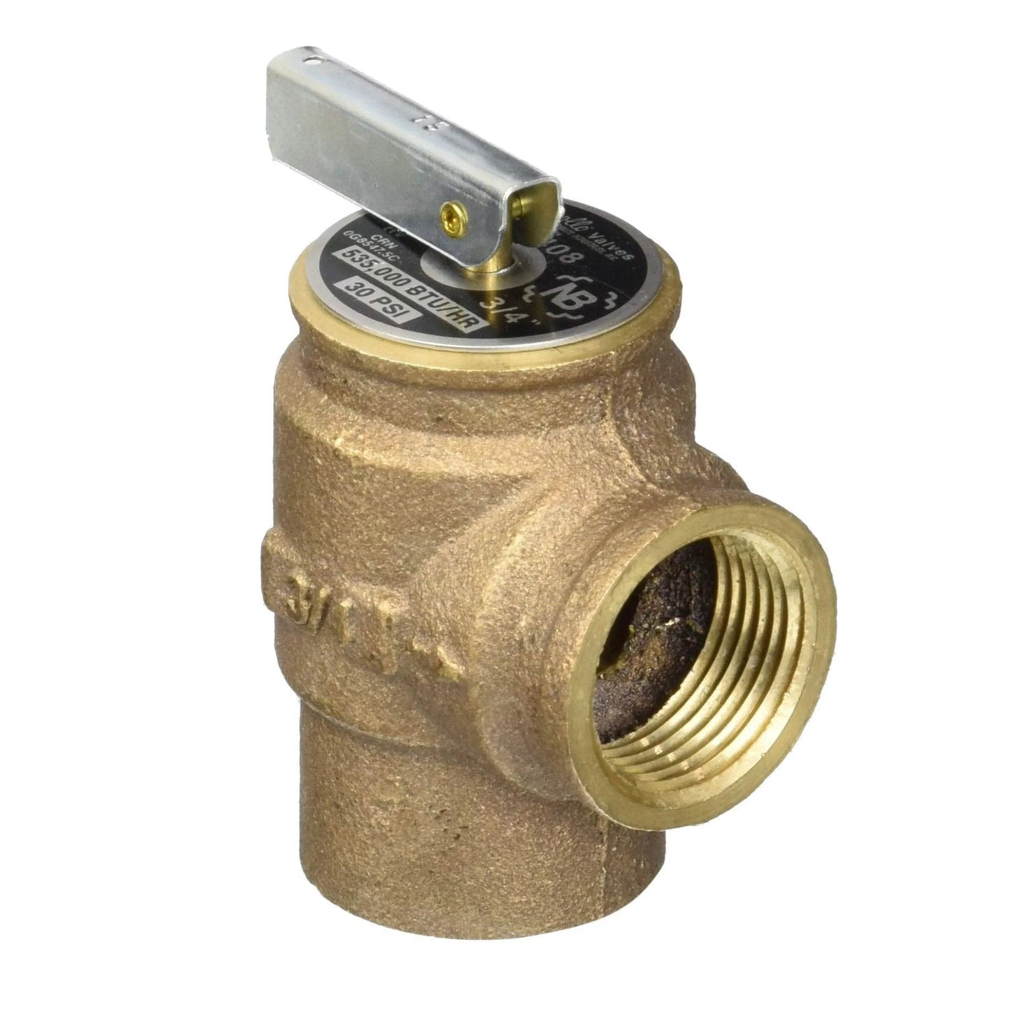 Relief Valve 10-408-05 Genuine Replacement Part For Air Gas North Central Gas And Water Systems Heavy-Duty Brass Body