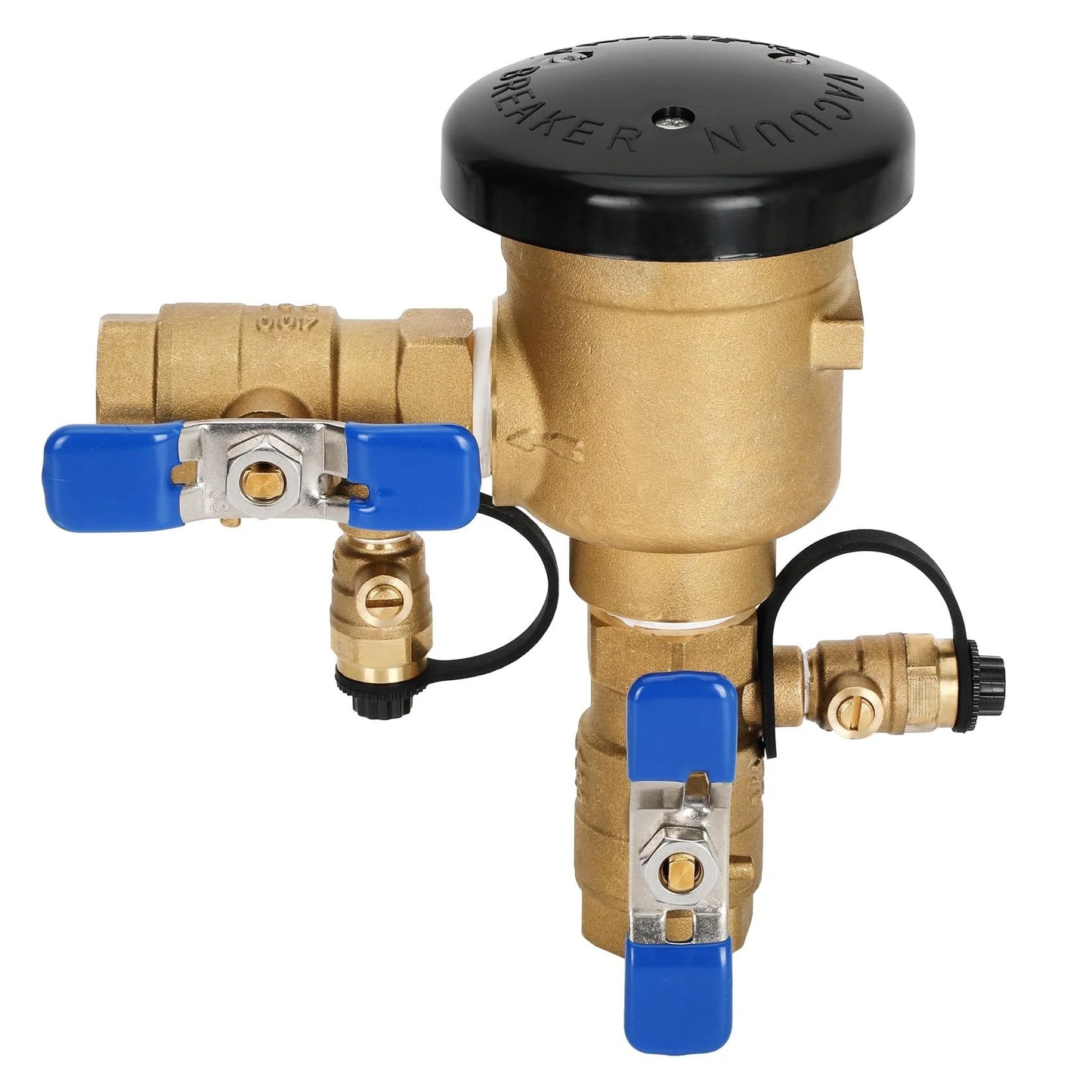 3/4 Inch Pressure Vacuum Breaker Backflow Preventer for Irrigation Systems, Heavy Duty Brass Anti Siphon Valve for Outdoor Faucets and Hose Bibs, Protects Drinking Water, 400 PSI, Code Compliant, Durable Corrosion Resistant Brass