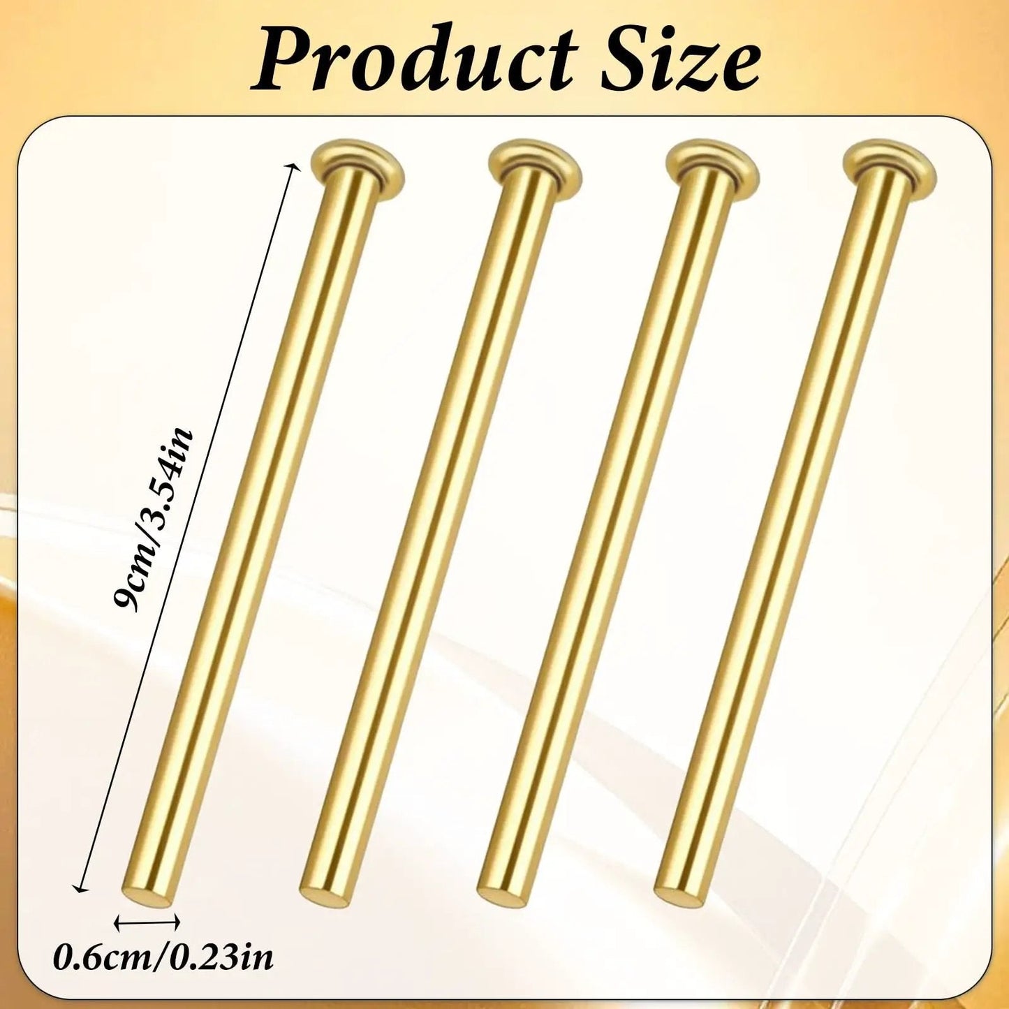 Four Pack Three Point Five Inch Interior Door Hinge Pins Stainless Steel Self Closing Security Pins for Replacing Internal Safety Hinges On Home And Office Doors Rust Resistant And Super Durable