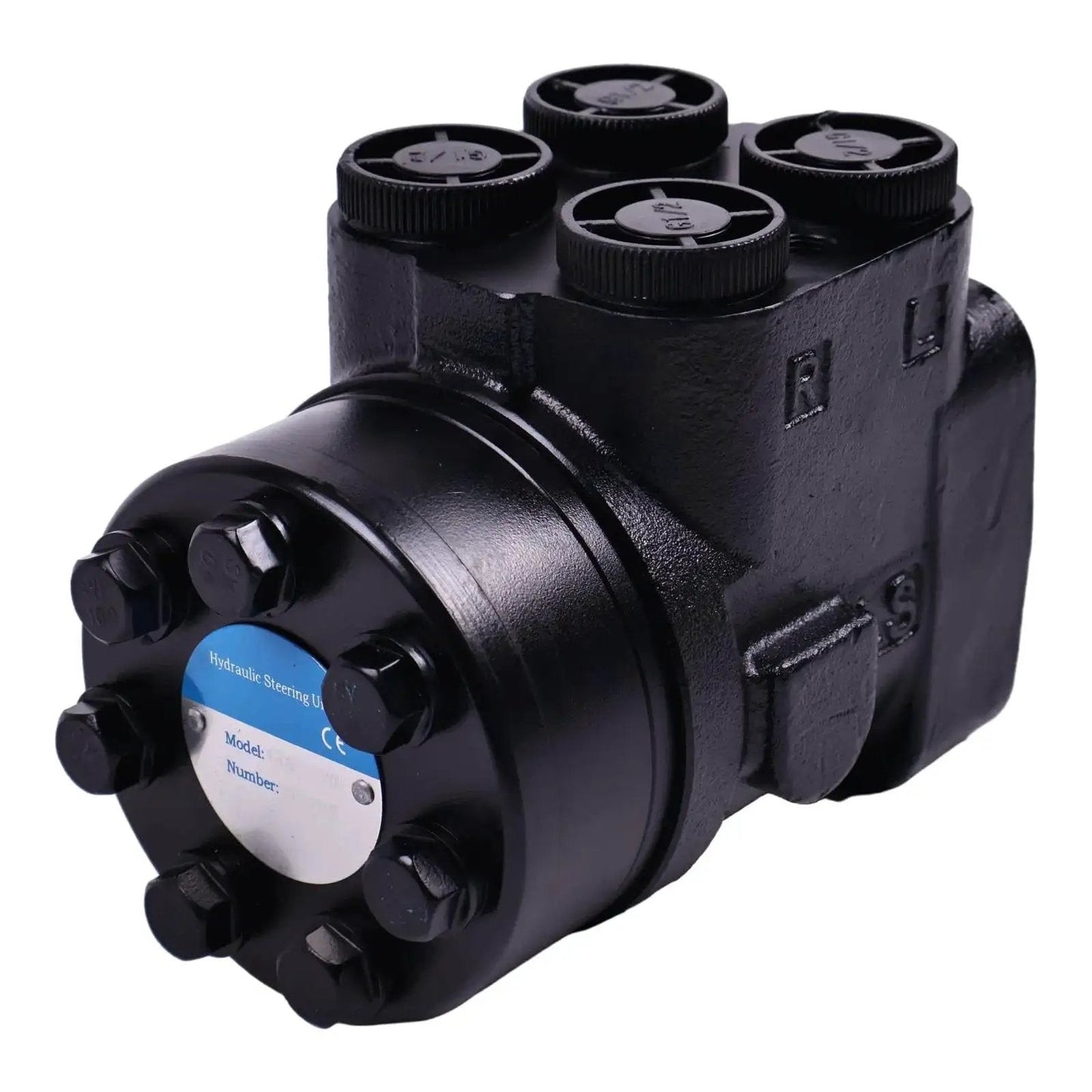 Hydraulic Steering Control Unit Orbitrol Valve 150N0043 with G-1/2 BSP fittings for rig systems, HOLDWELL brand new.