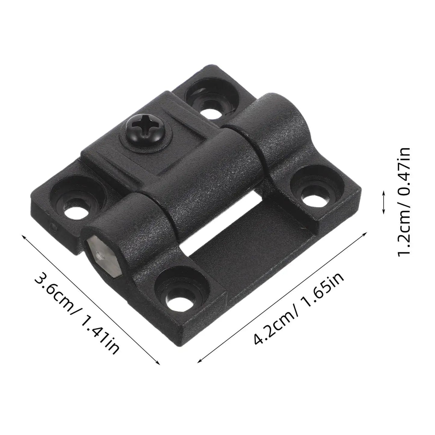 Plastic Folding Cabinet Door Hinge With 90 Degree Torque Adjustable Friction And Reinforced Plastic Bearing Universal Fit