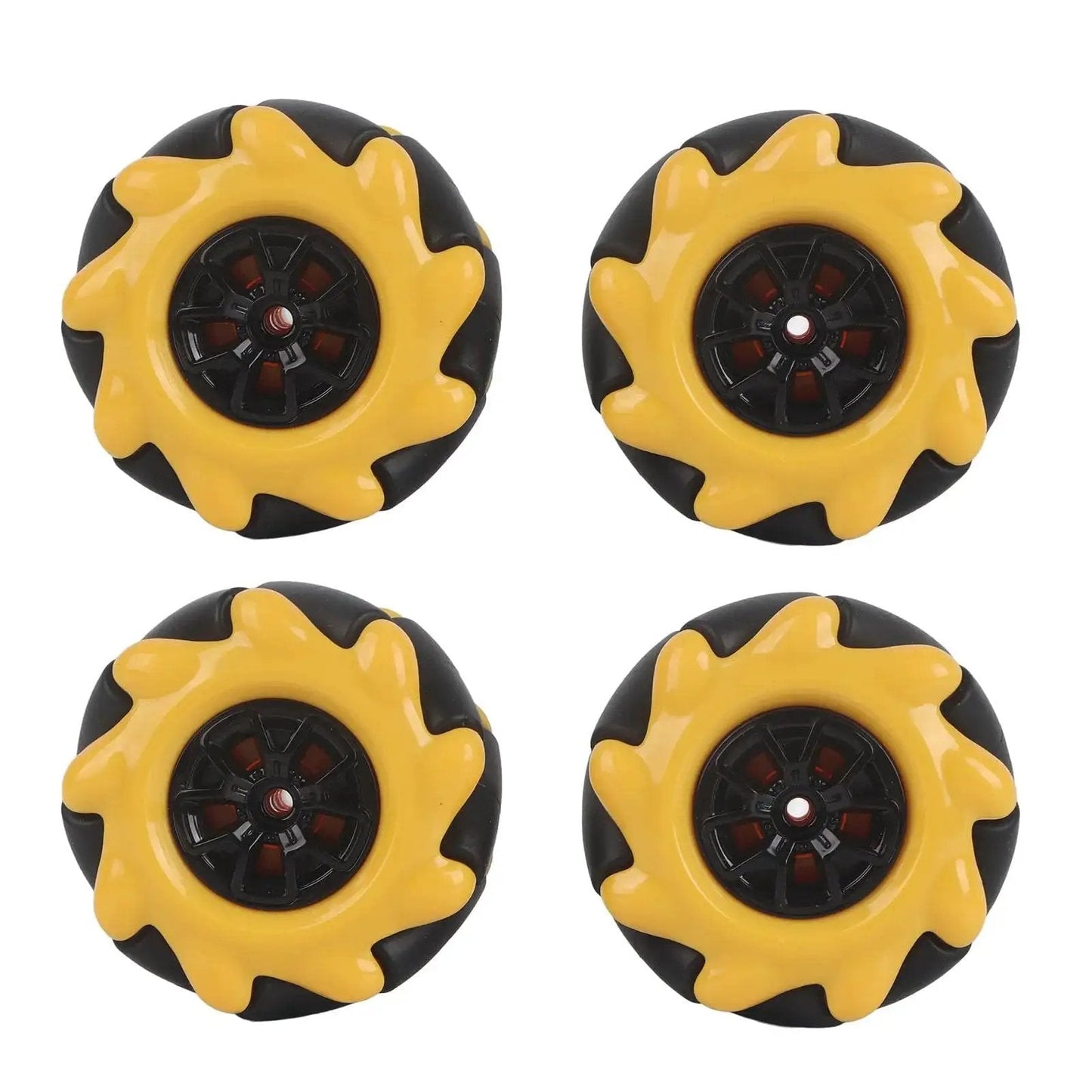 Mecanum Wheel Set For DIY Smart Robot Car Omni Directional Wheels 48mm Two Pairs Compatible With Building Blocks And TT Motors
