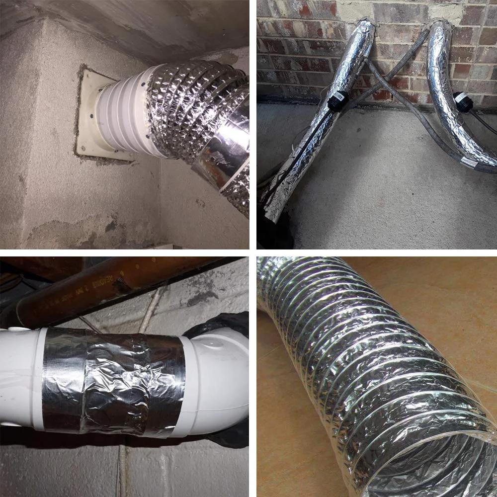 Heavy Duty Aluminum Foil Tape For HVAC Sealing And Patching 2 Inches By 70 Yards 3.6 Mil on ductwork and pipes.