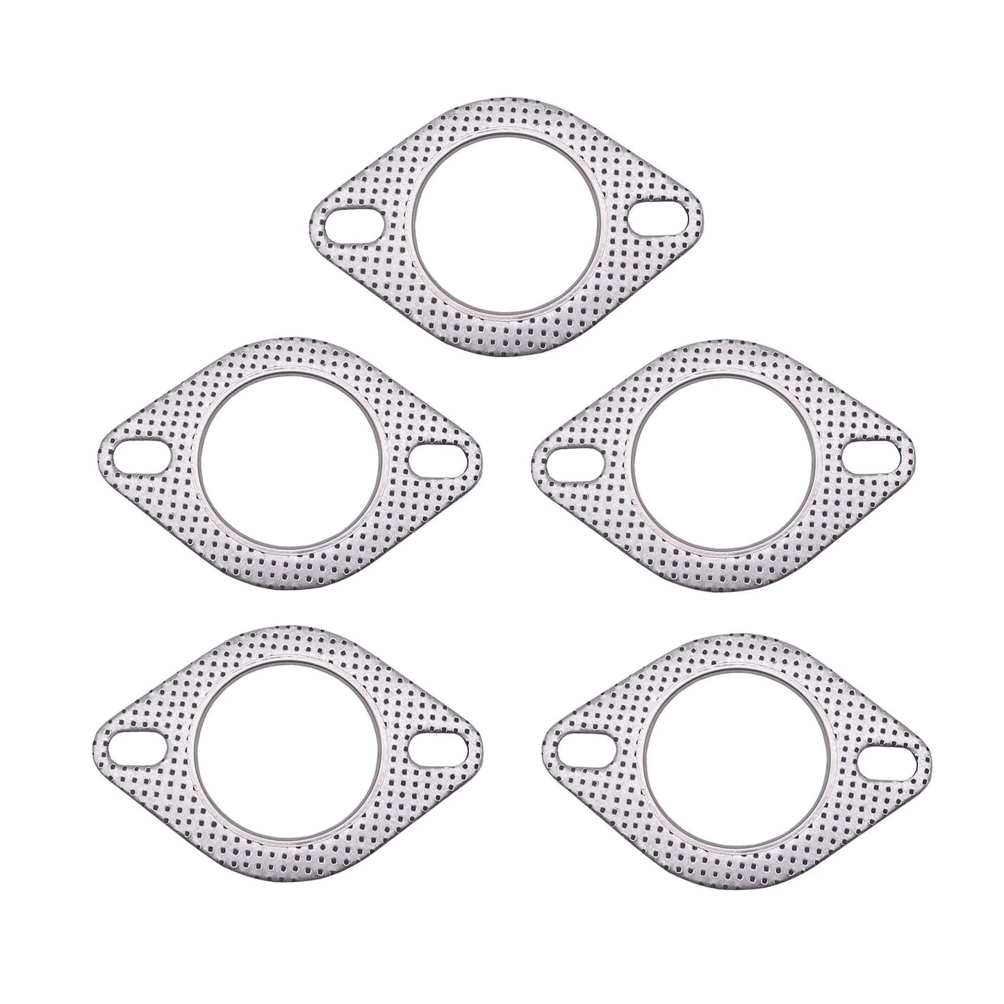 3 Inch Exhaust Gasket 2 Bolt Flange Kit For 3 Inch Muffler And Manifold High Temperature 5 Pack Part Number 12007610002 Aftermarket Replacement Seal Built Tough For Hot Exhaust