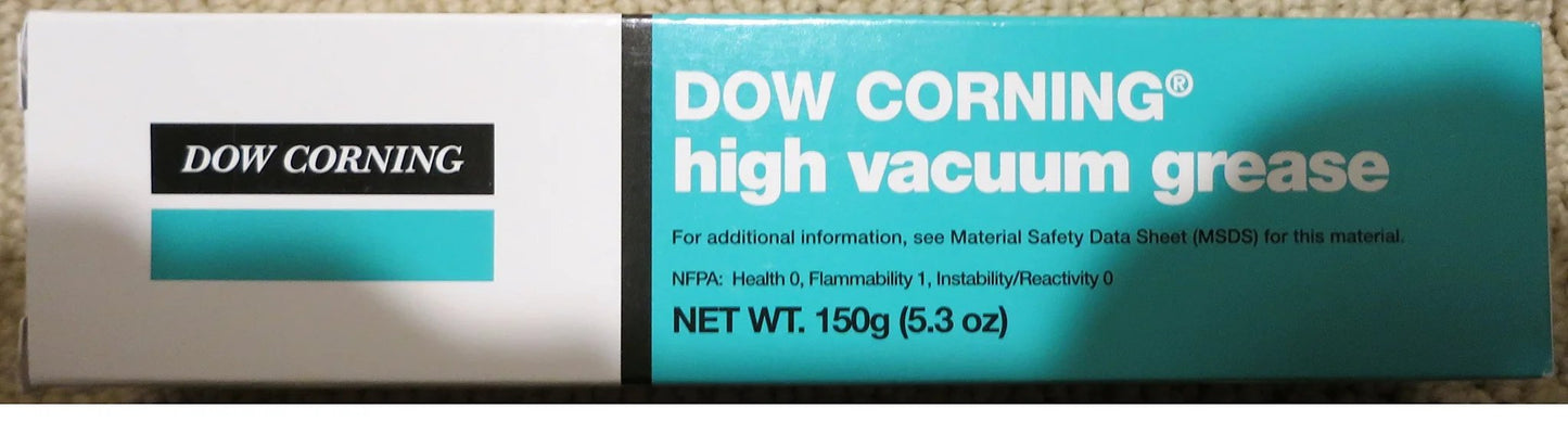 Dow Corning high vacuum grease 150g box, silicone-based lubricant, used for seals and processing equipment, 5.3 oz size