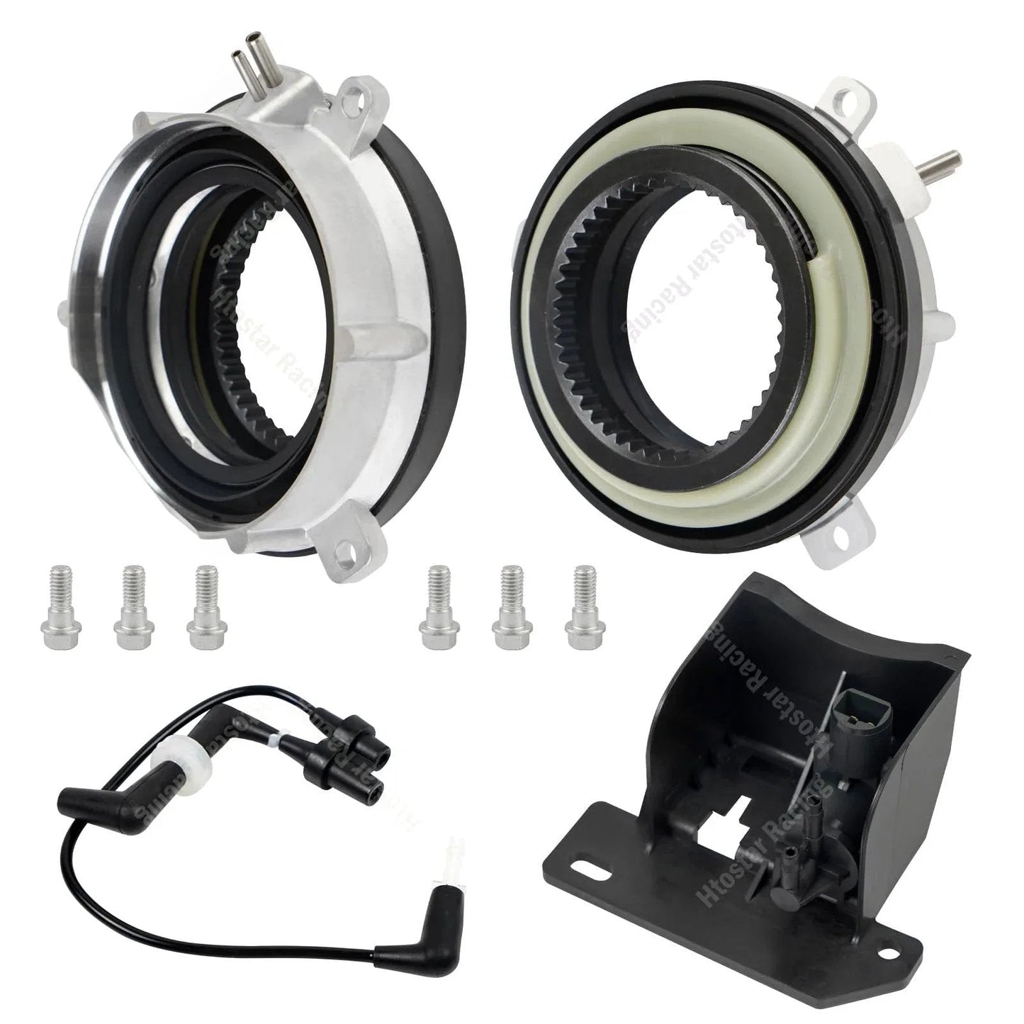 4WD Locking Hub Actuator Vacuum Solenoid Kit For Ford Expedition F150 Lincoln Navigator 2003 2015 Direct Fit Replacement Front Left Right With Vacuum Line 7L1Z3C247A 6L349H465BA 4L3Z3A788AA