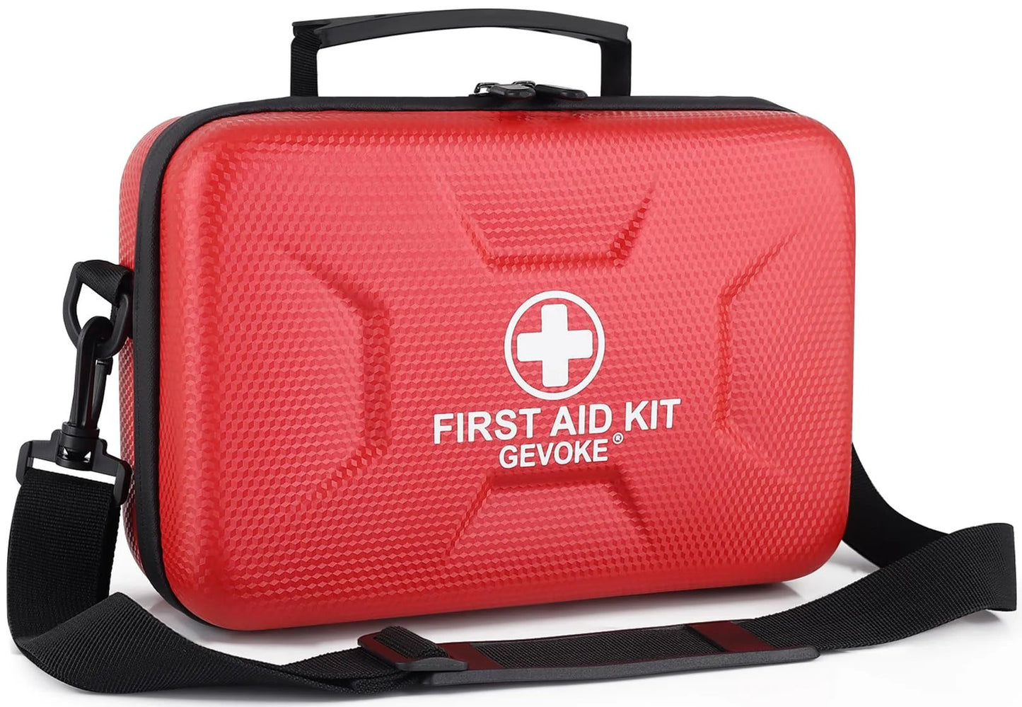 410 Piece Waterproof Hard Shell First Aid Kit For Home Car Travel Camping Truck Hiking Sports Office And Outdoor Emergencies With Multi Compartment Organization And Clear Visibility In Red