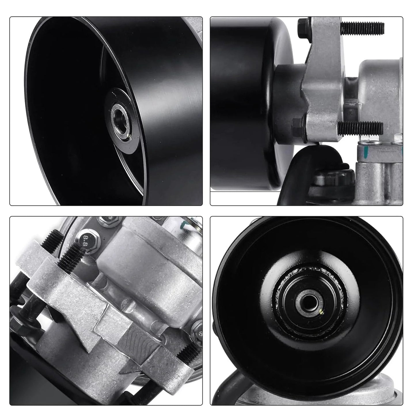 Close-up views of Vacuum Pump 904-805 F6TZ2A451AA Replacement for Ford E Series vans and trucks, showing mechanical details.