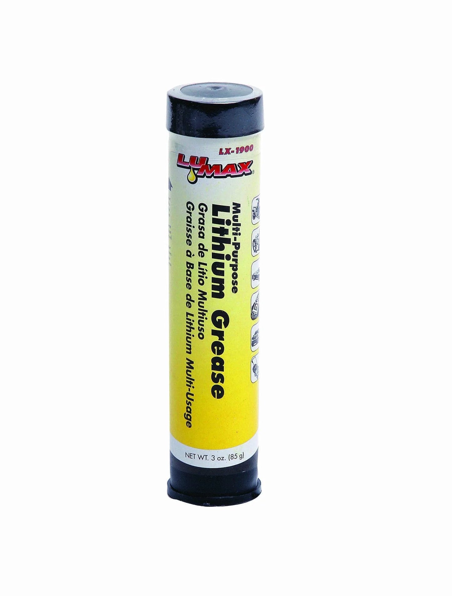 Amber Go-To Multi-Purpose Lithium Based Grease Cartridge 3 Oz Heavy-Duty Lubricant For Automotive Agricultural And Industrial Use