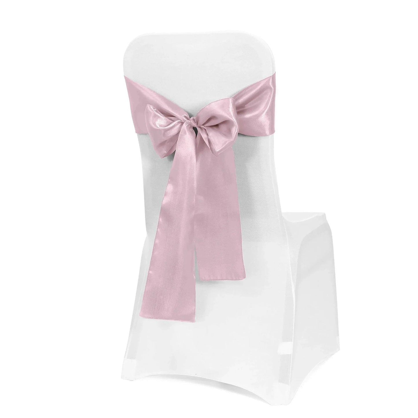 10 Piece Satin Chair Sashes Bows For Wedding Reception And Banquet Decor Universal Back Tie For Chairs Party And Hotel Events 7 Inches Wide By 108 Inches Long 100 Percent Polyester Satin