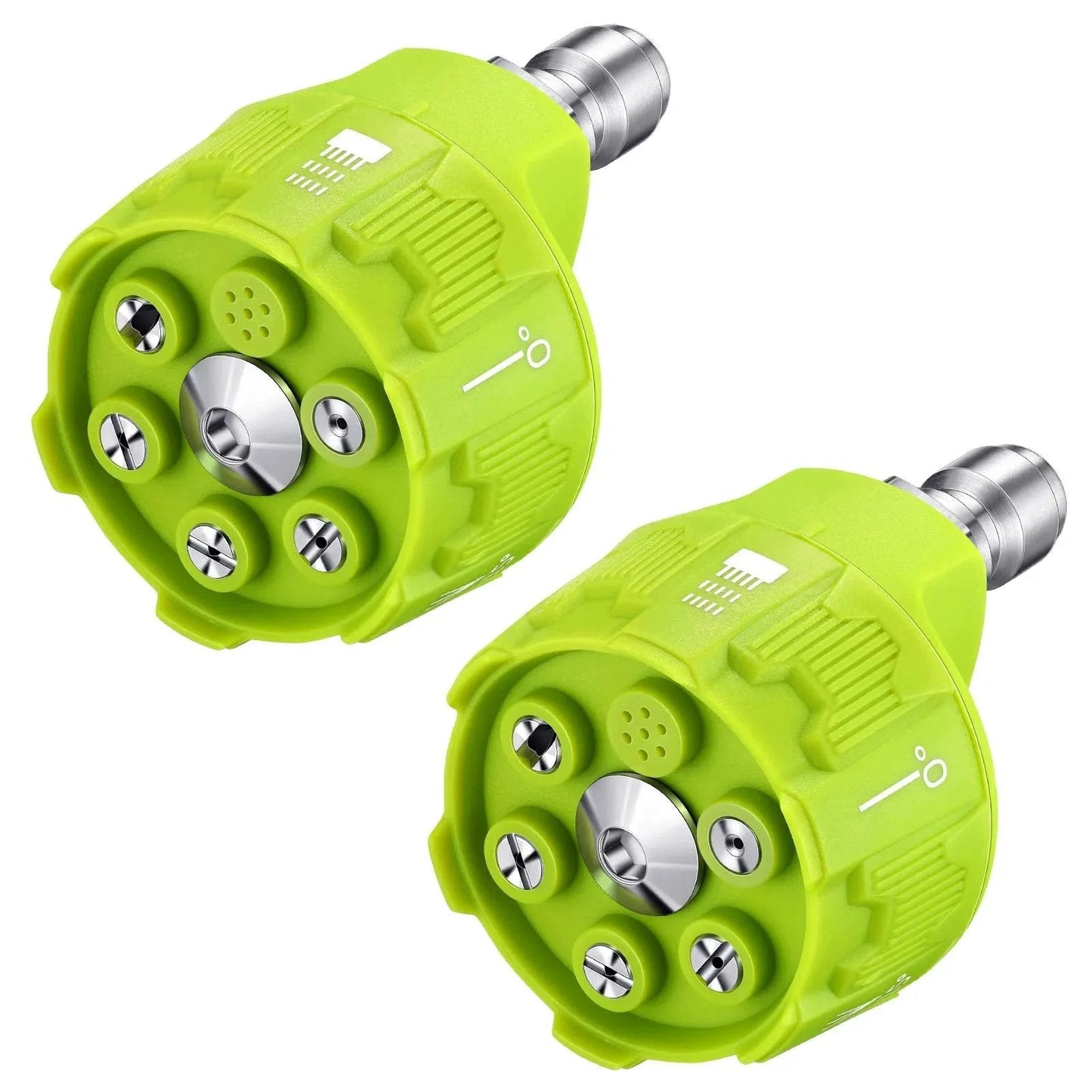 2 Pack Six In One Pressure Washer Nozzles With Quarter Inch Quick Changeover And Adjustable Plug Connect Up To 4000 PSI Six Spray Patterns For Cars Decks Siding Concrete And A Must Have Heavy Duty Outdoor Cleaning Gear