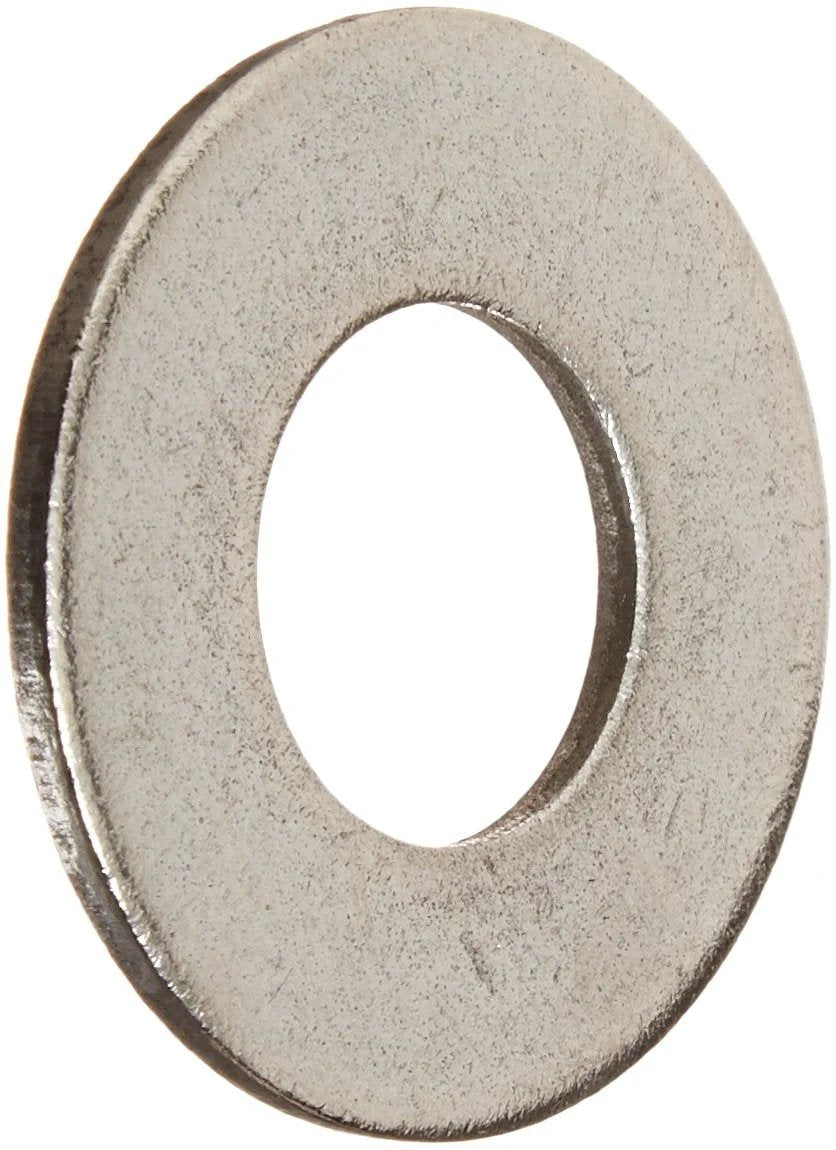 18-8 Stainless Steel Flat Washer With Plain Finish For Heavy Duty Bearing Surface And Spacing, 3/4 Inch Hole Size, 13/16 Inch Inner Diameter, 1-3/4 Inch Outer Diameter, 0.105 Inch Nominal Thickness, Pack Of 25