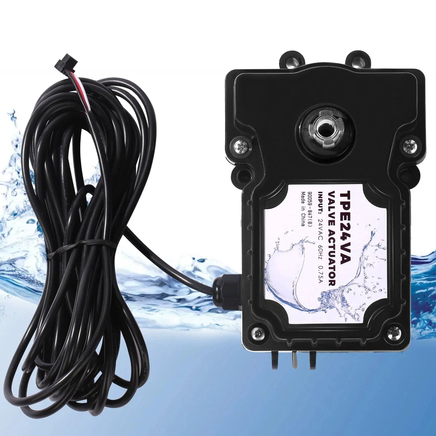 24 Volt Pool Valve Actuator No Brake for All 24VAC Control Systems, Built Tough Outdoor Valve Operator with Upgraded Material and Corrosion Shield, Ideal for Pools, Solar Heating, Spas and More