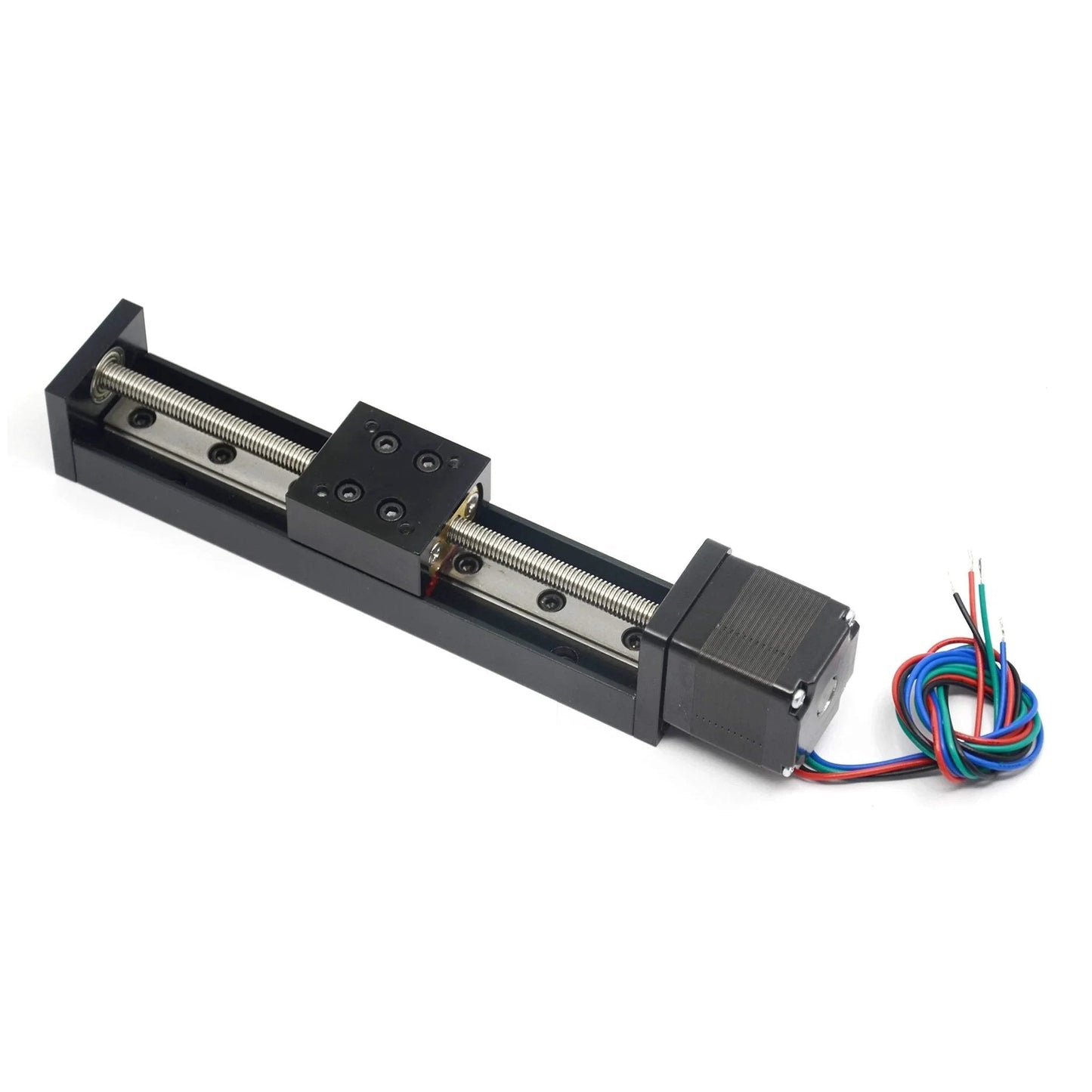 100mm Travel Mini Linear Rail Guide With Lead Screw T6x1 And NEMA11 Stepper Motor For DIY CNC Router X Y Z Linear Stage Actuator Befenybay Delivers 0.05mm Repeatability 2.5kg Horizontal Load 1kg Vertical Load And 0 To 120 Mm Per Minute Travel