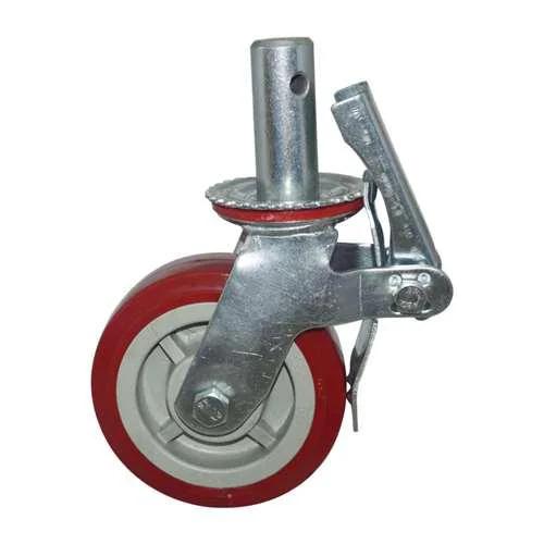 8" Scaffold Caster Wheel 551 Lbs - Brake Polypropylene rim - PVC